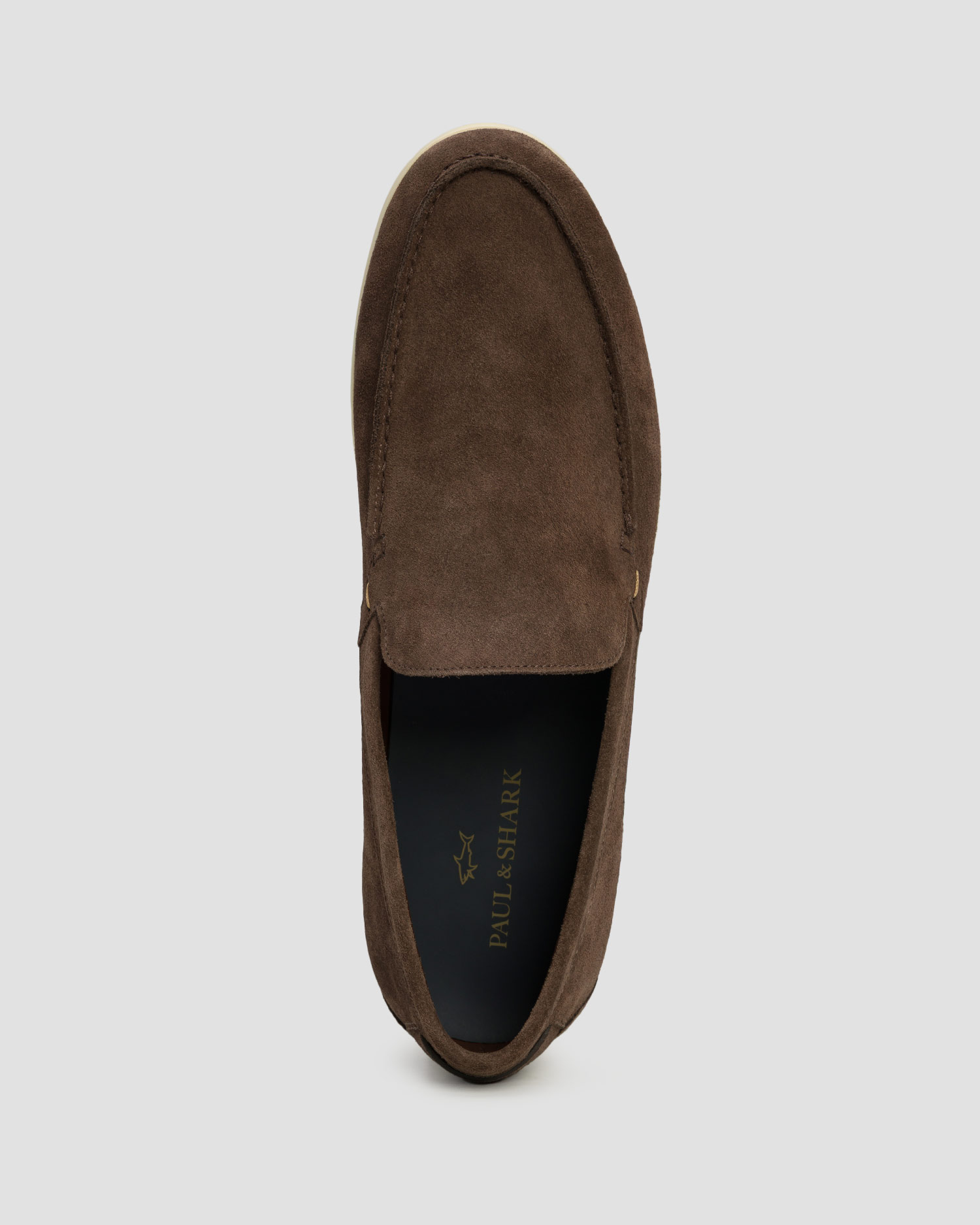 Pantofi laofer din piele de căprioară pentru bărbați Paul&Shark Portofino maro