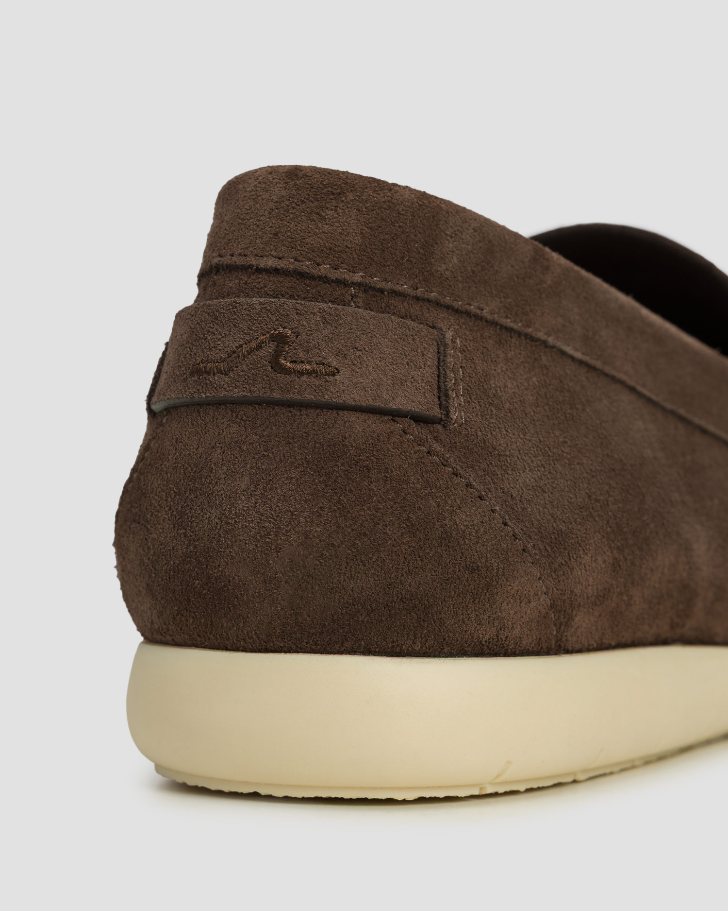 Pantofi laofer din piele de căprioară pentru bărbați Paul&Shark Portofino maro