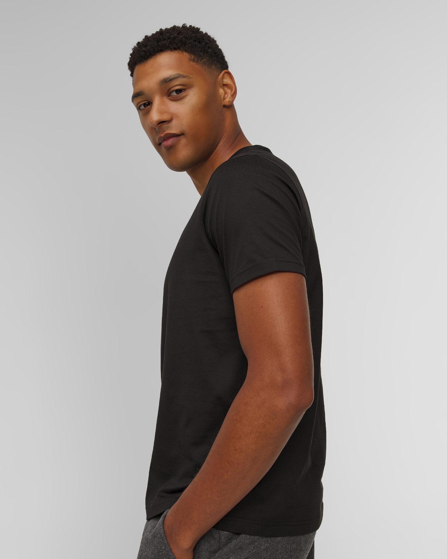 Pánske čierne tričko Paul&Shark