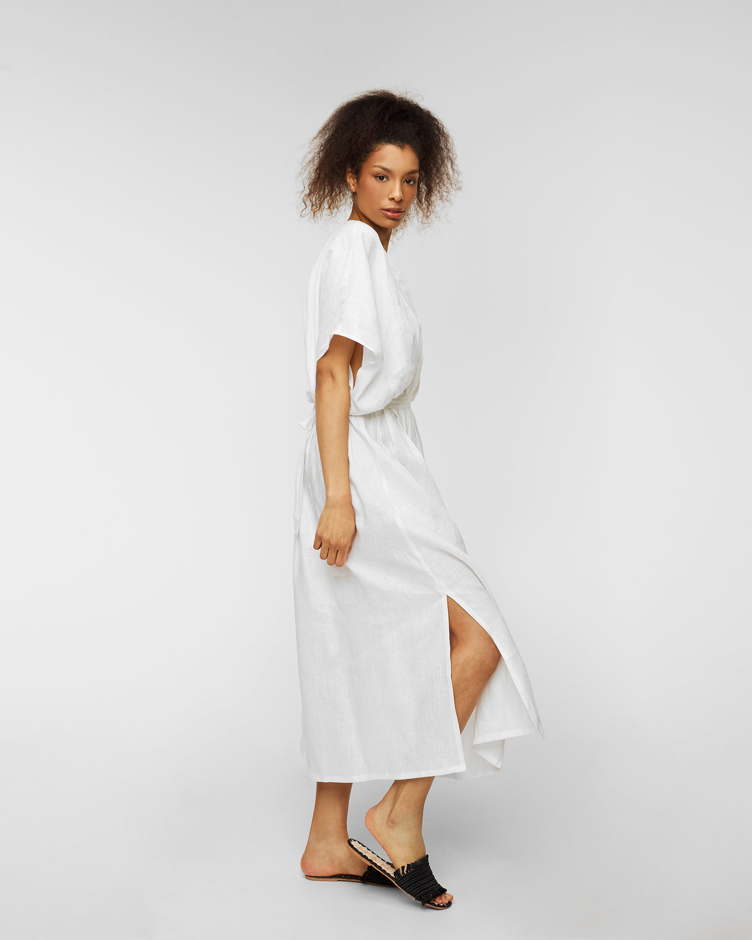Lněné šaty Kori