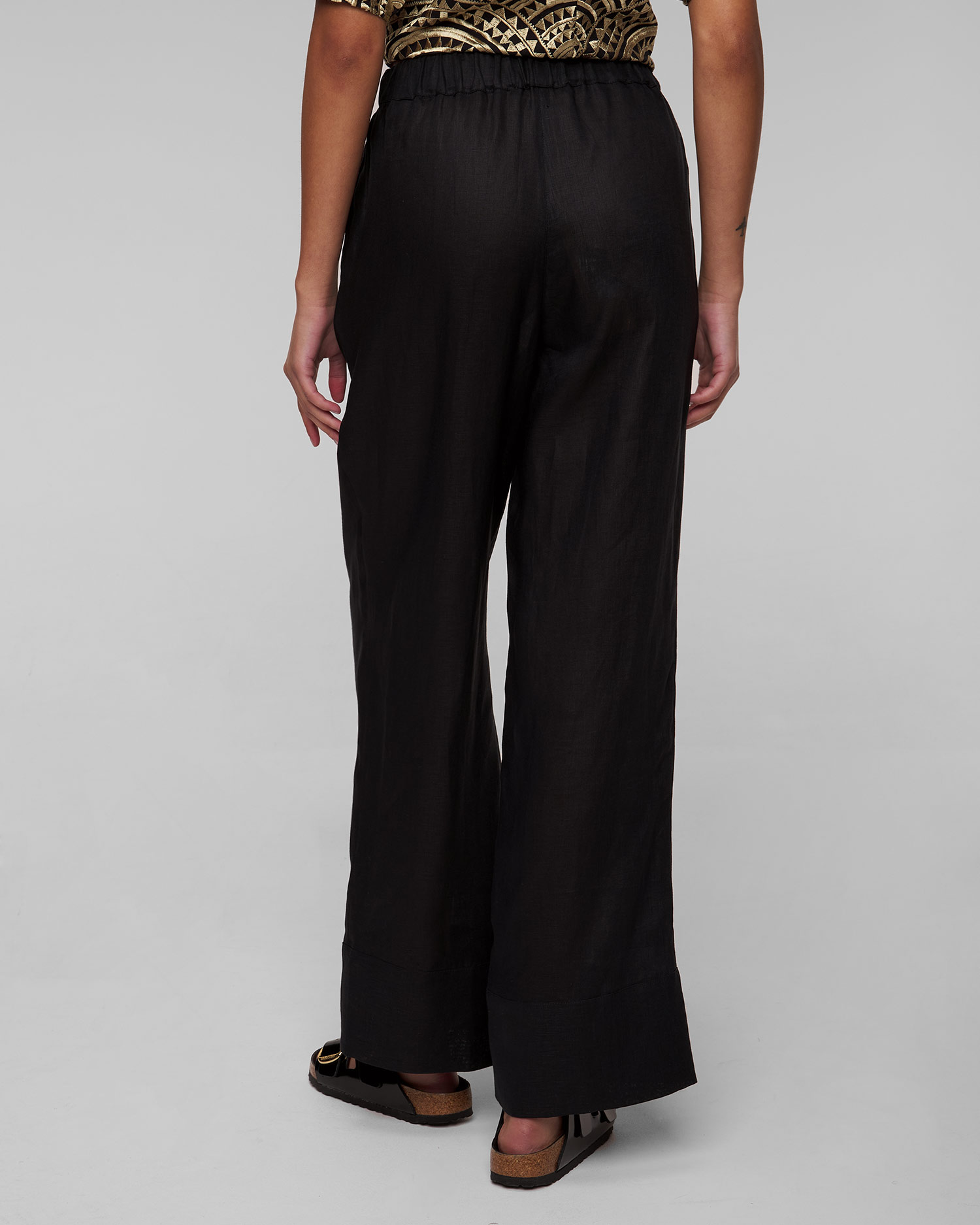 Kori Leinenhose für Damen in Schwarz