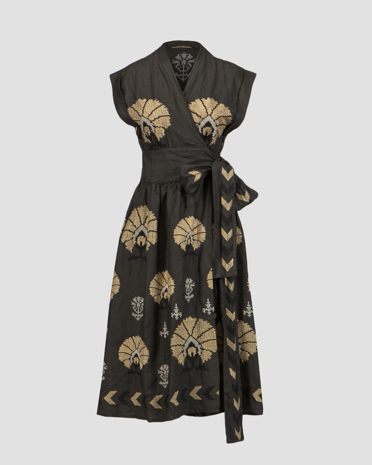 Women's grey linen dress Kori