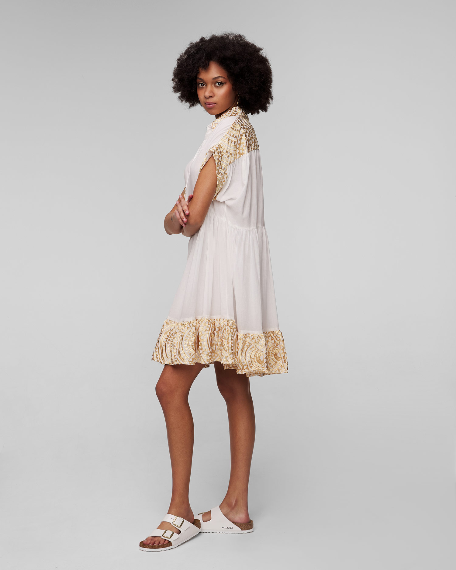 Biała sukienka damska Kori