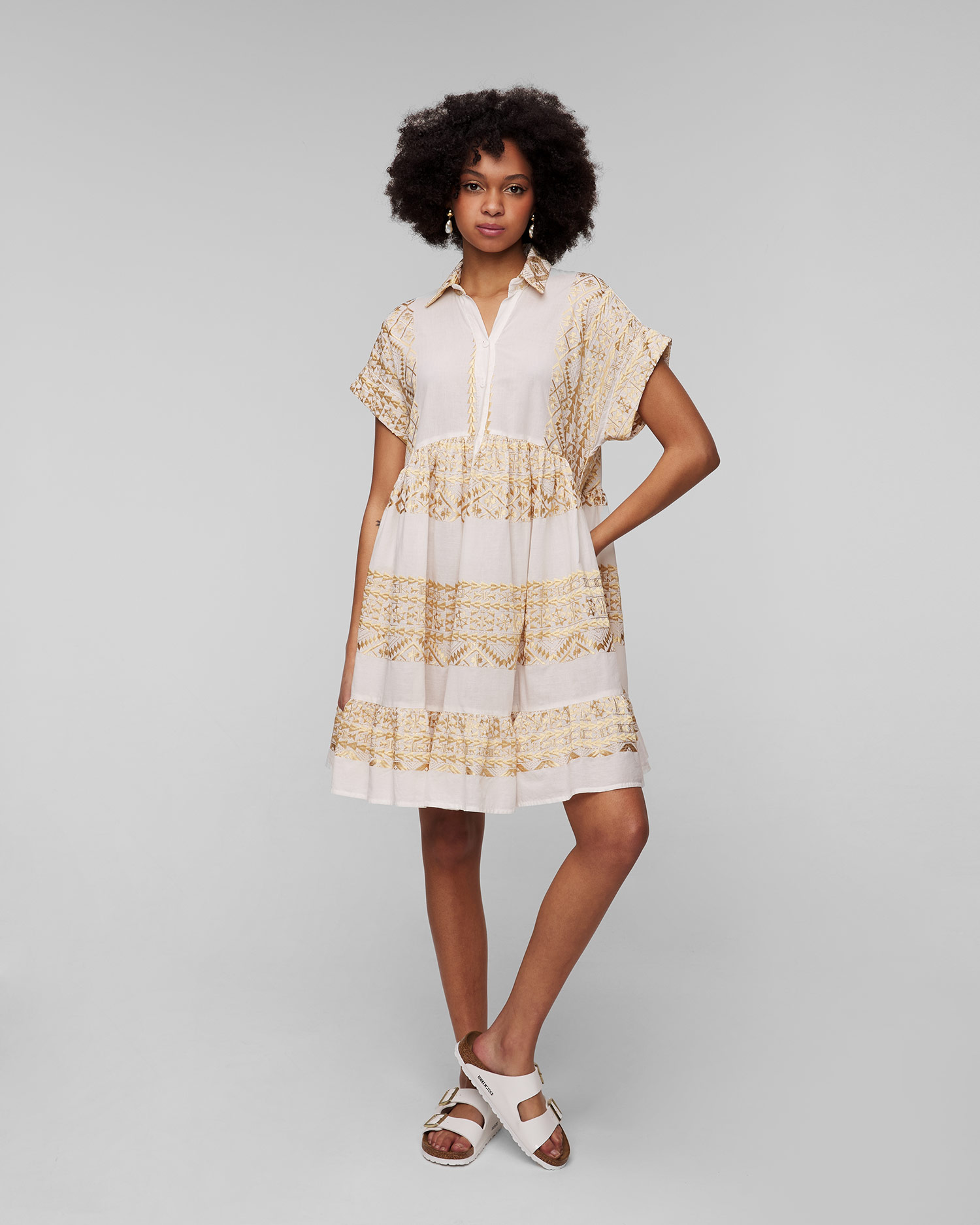 Robe blanche pour femmes Kori