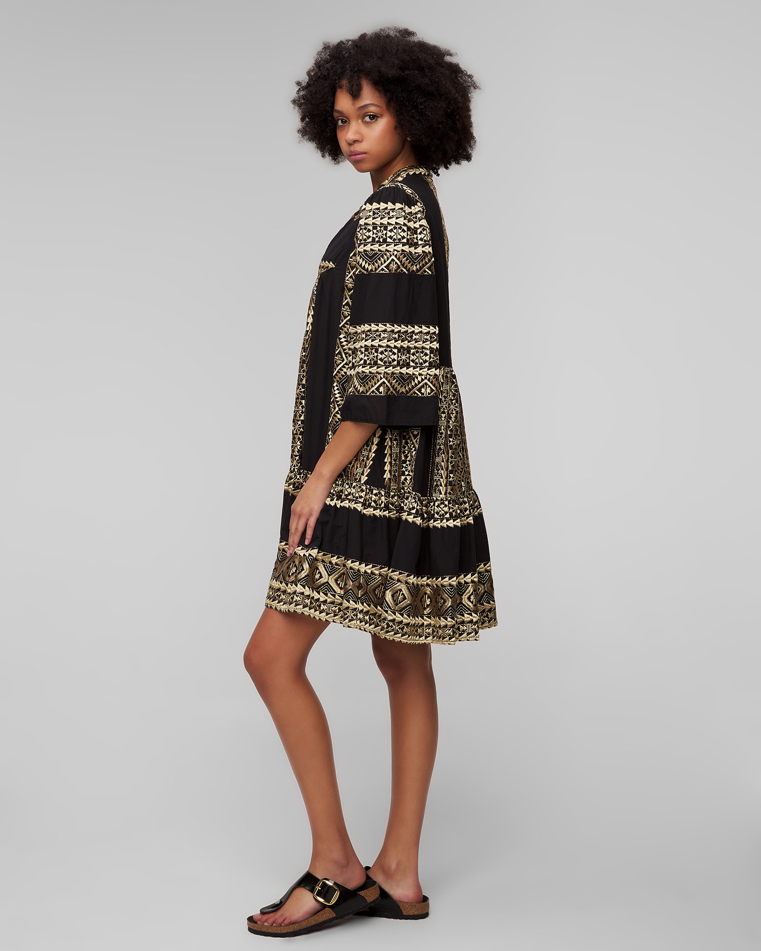 Czarna sukienka damska Kori