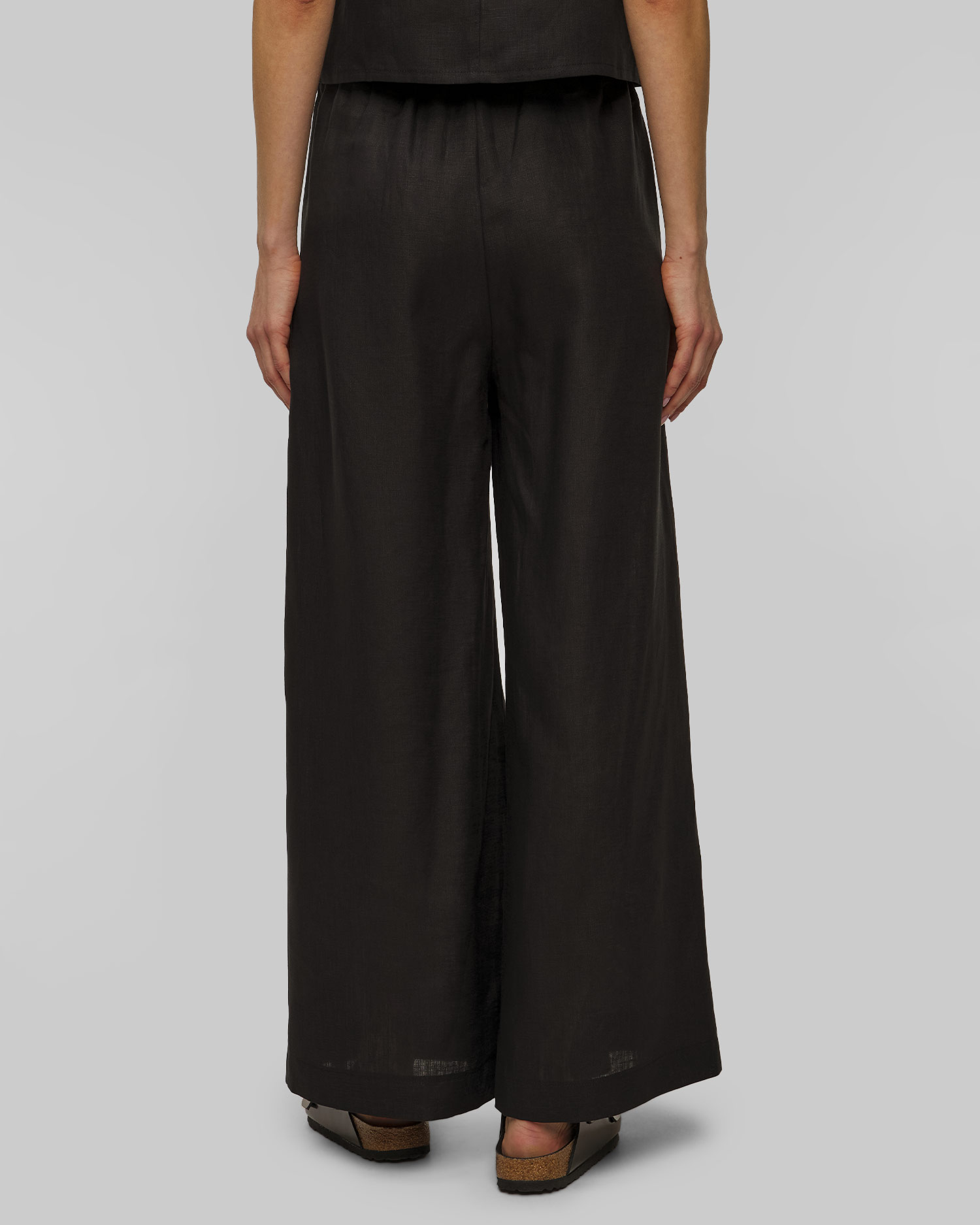 Kori Leinenhose für Damen in Schwarz