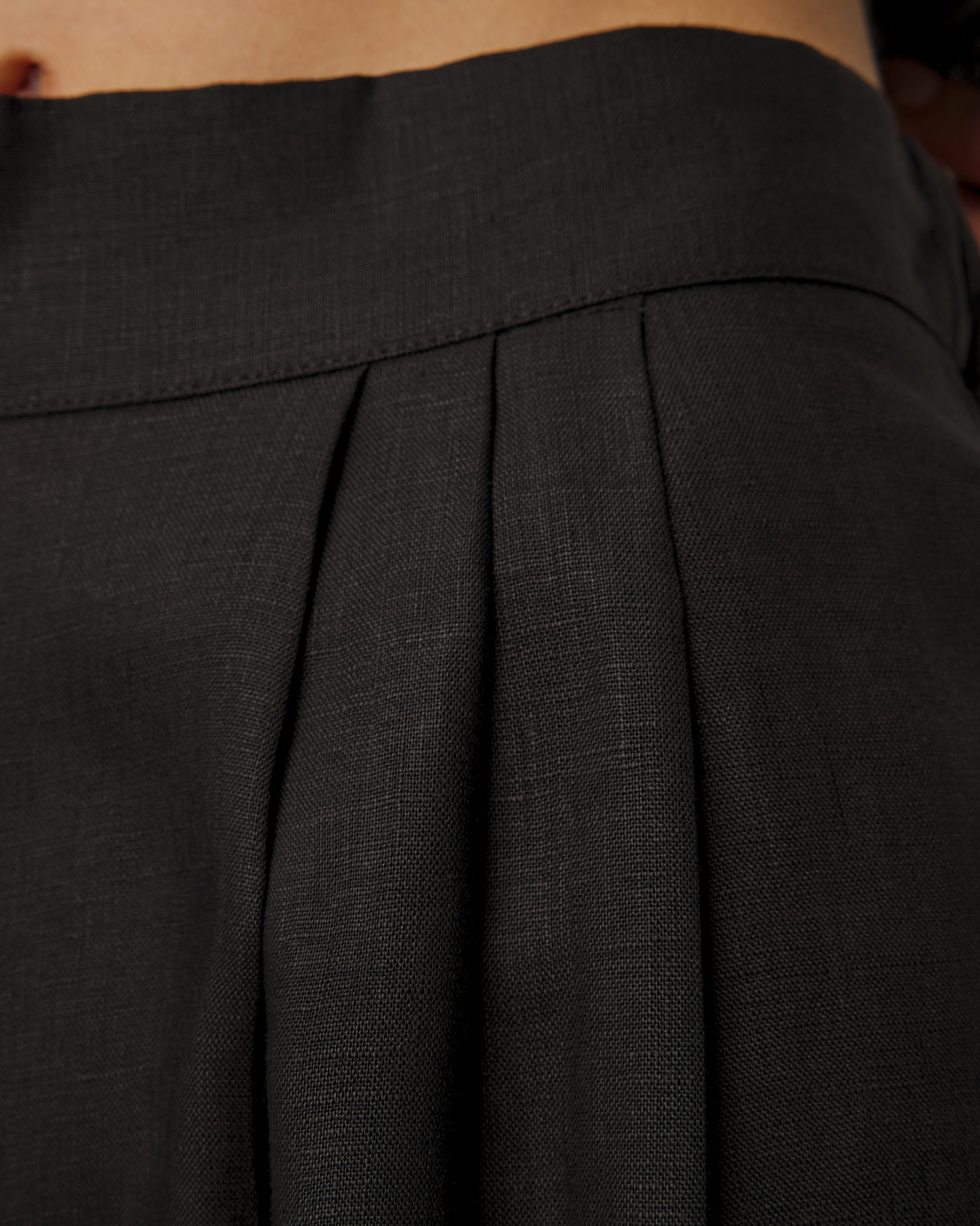 Kori Leinenhose für Damen in Schwarz