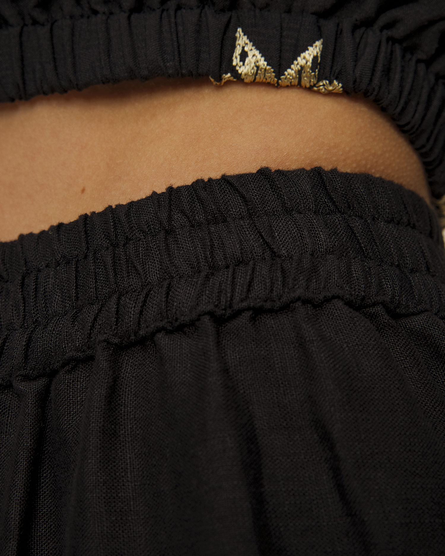 Kori Leinenhose für Damen in Schwarz