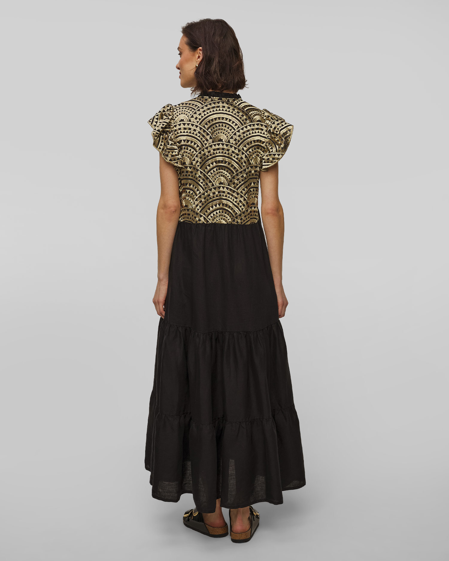 Kori Leinenkleid für Damen in Schwarz
