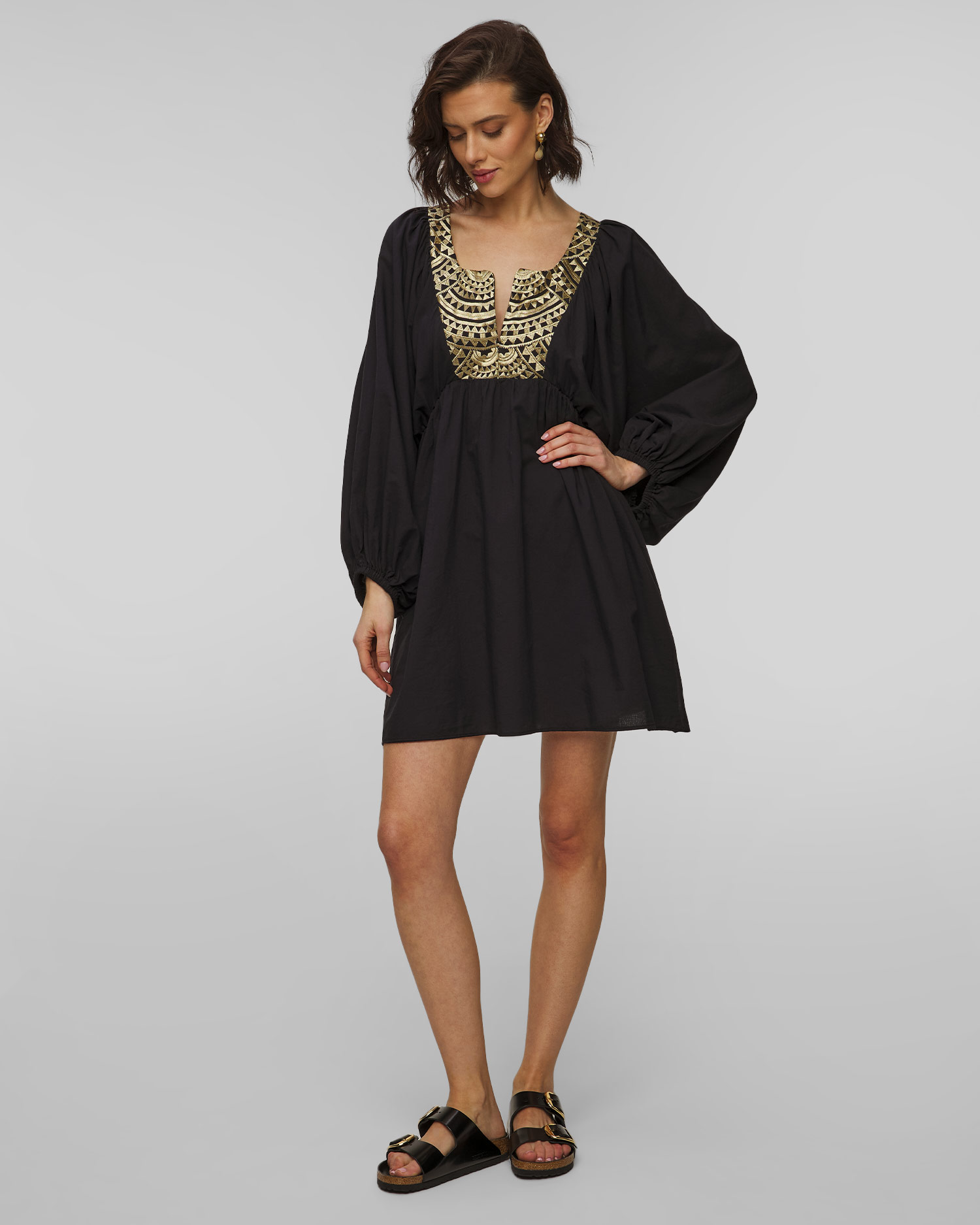 Czarna sukienka damska Kori