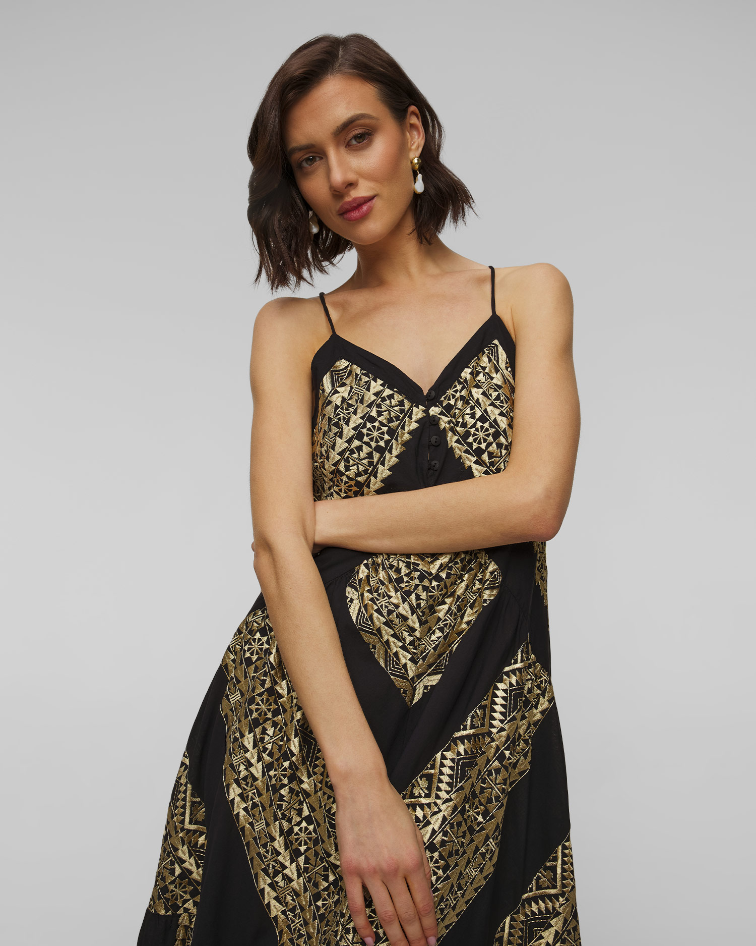 Rochie neagră pentru femei Kori