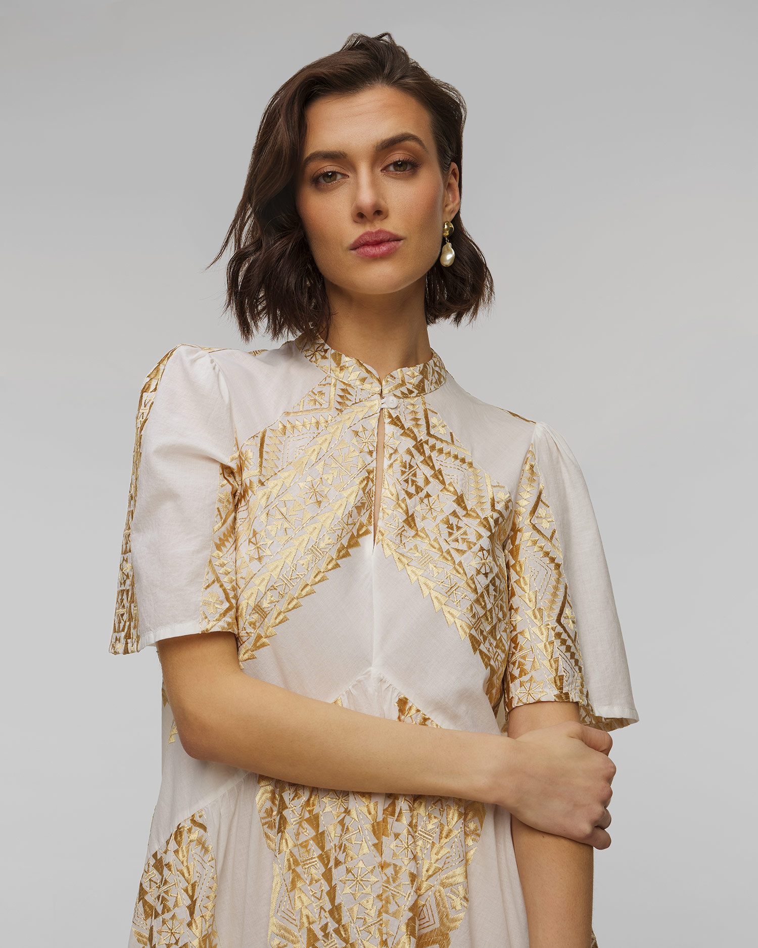 Biała sukienka damska Kori