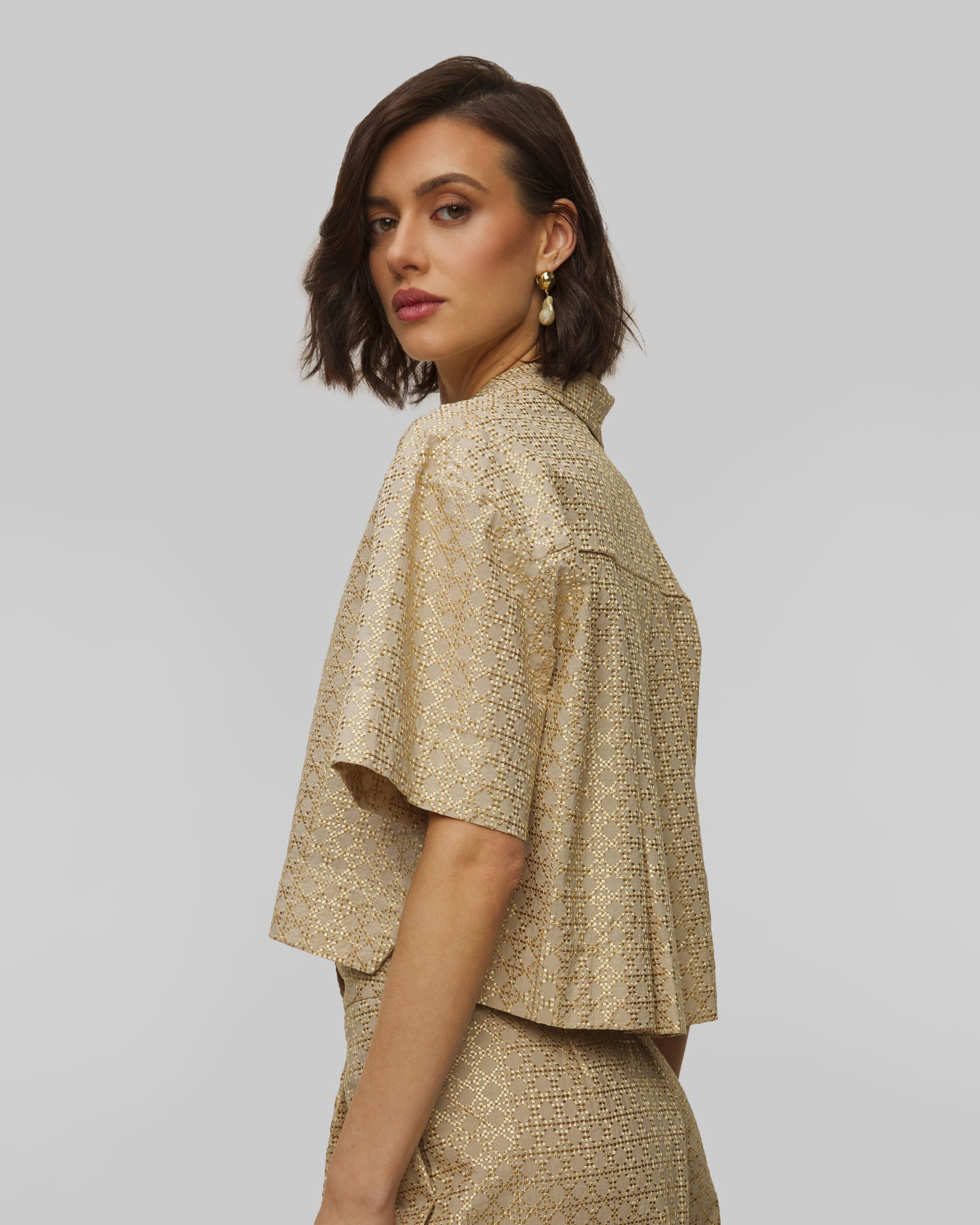 Beżowa koszula damska Kori