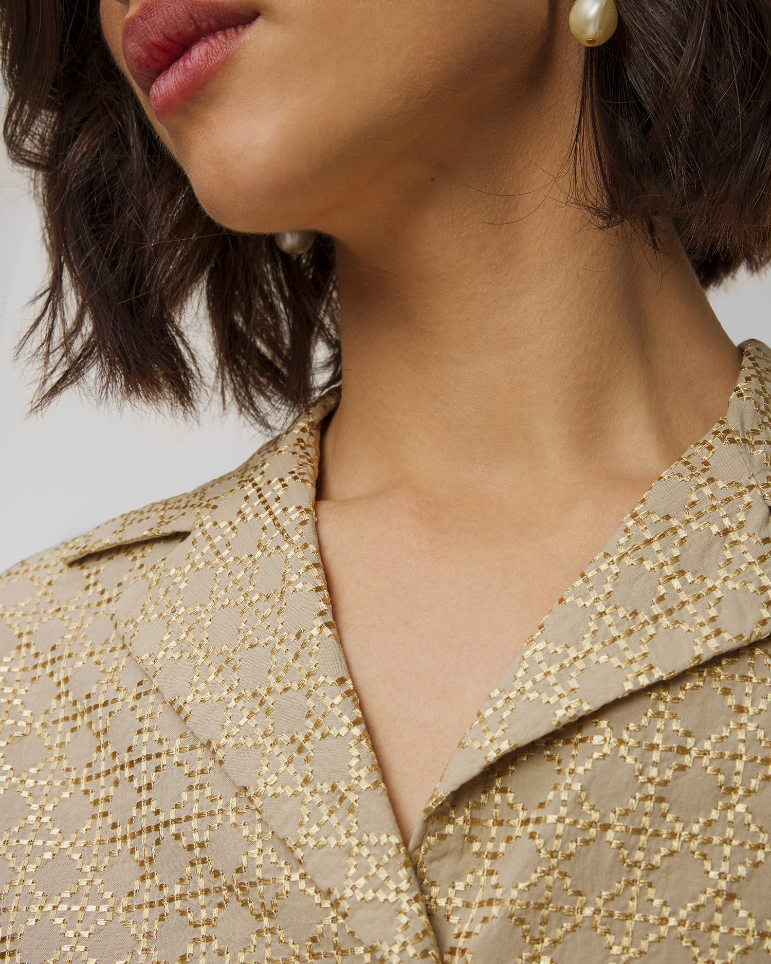 Chemise beige pour femmes Kori