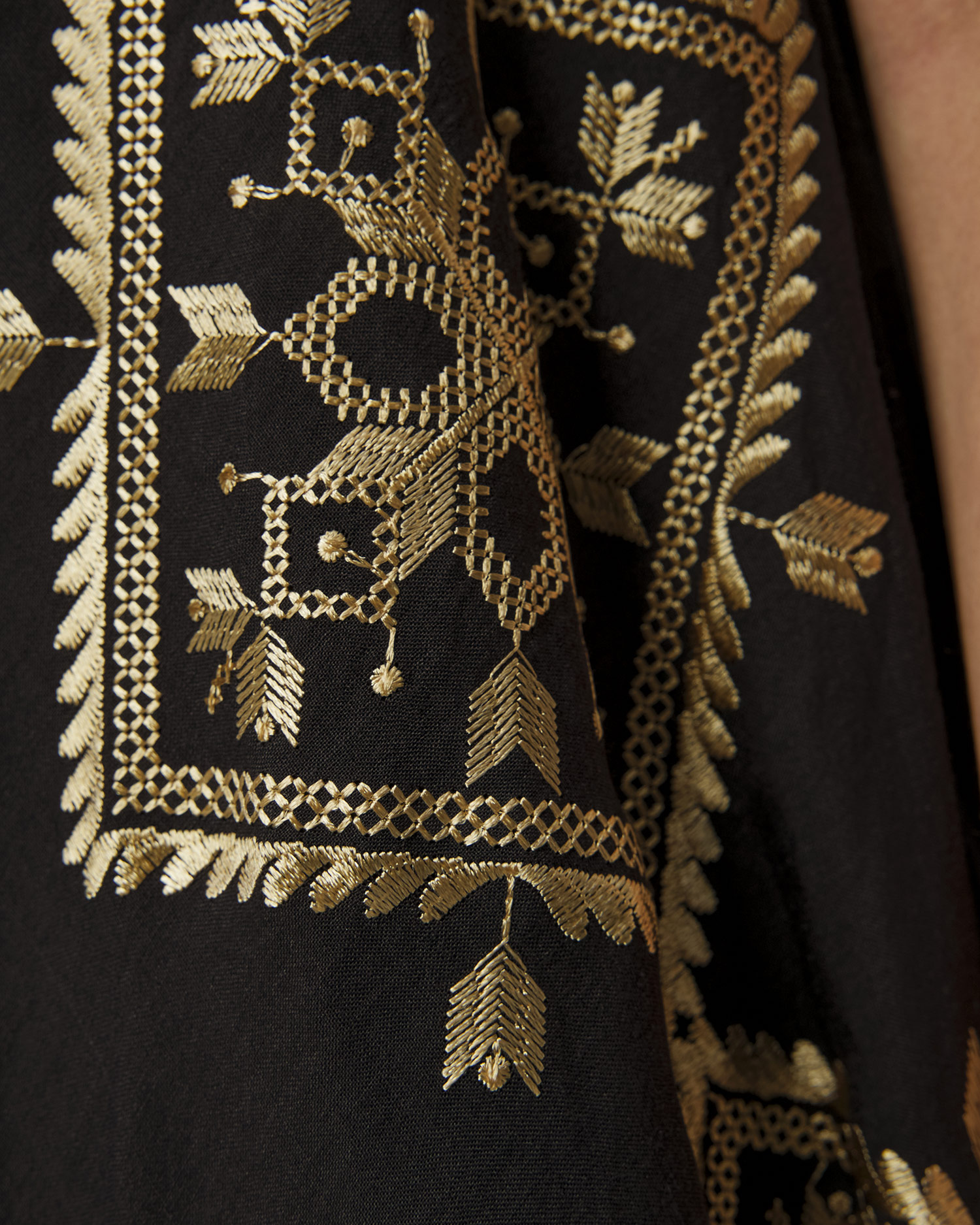 Kori Damenkleid aus Ramie in Schwarz