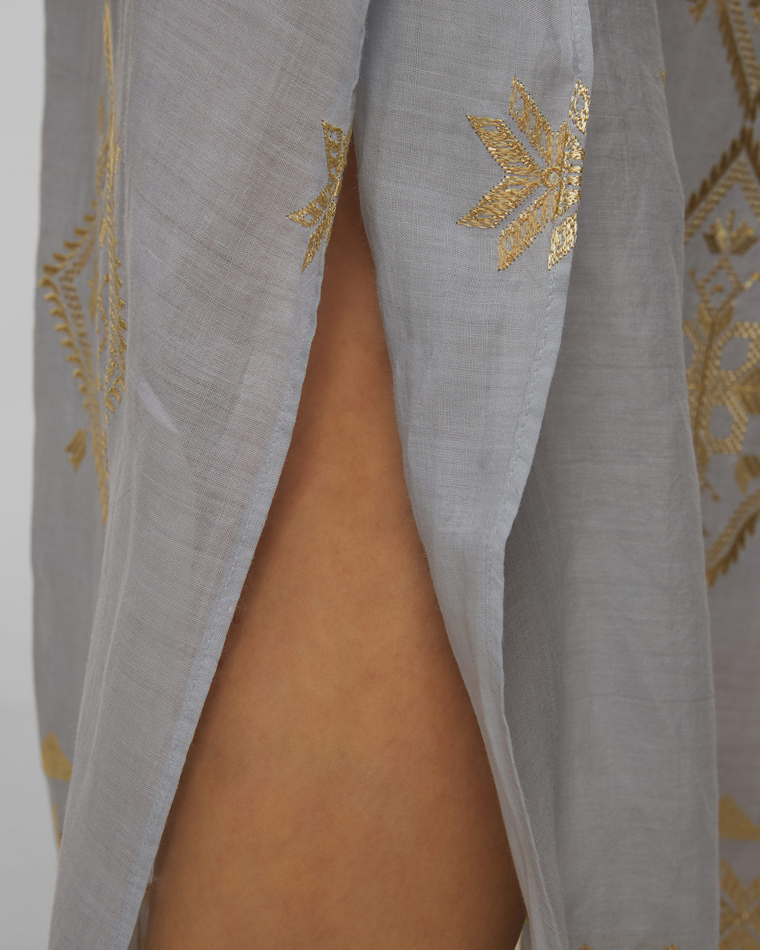 Szara sukienka z ramii damska Kori