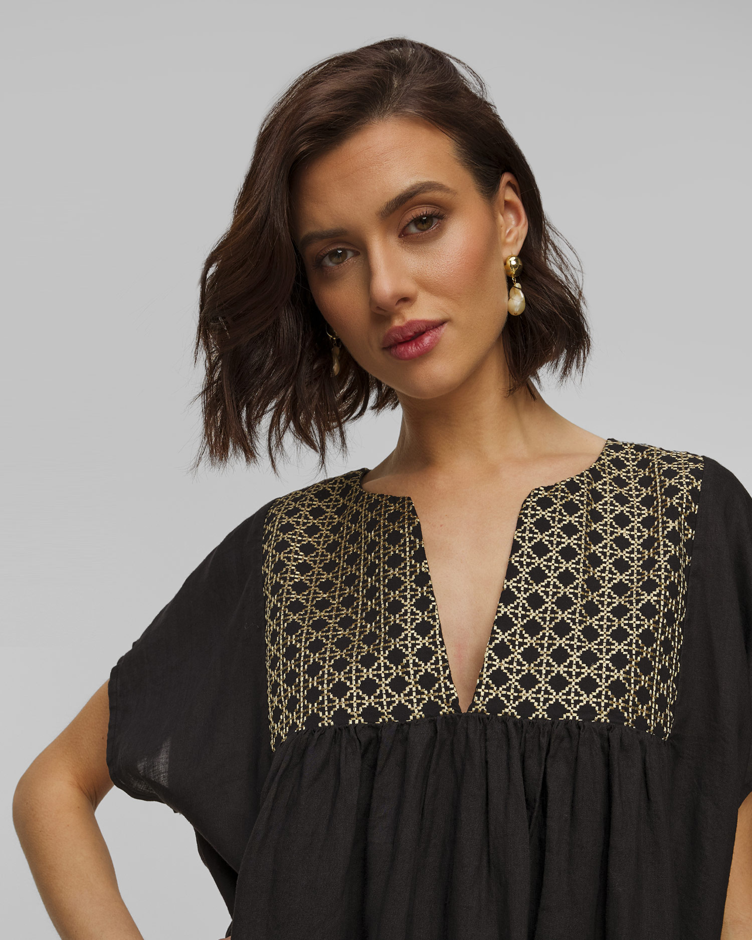 Czarna sukienka z ramii damska Kori