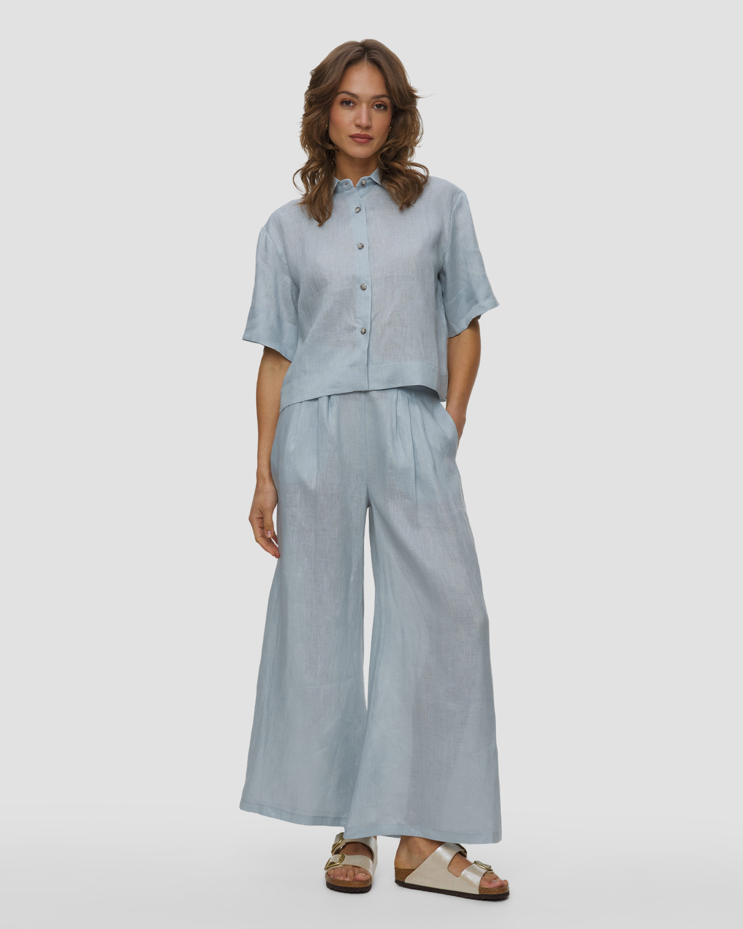 Pantaloni in lino da donna Kori
