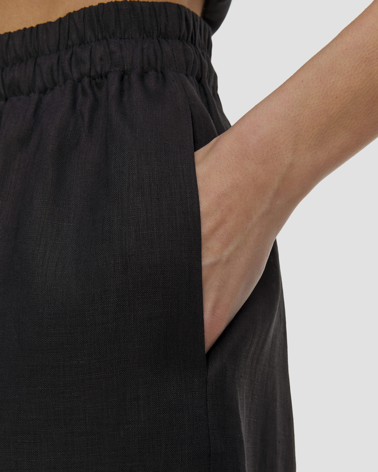 Short bermuda en lin pour femmes Kori