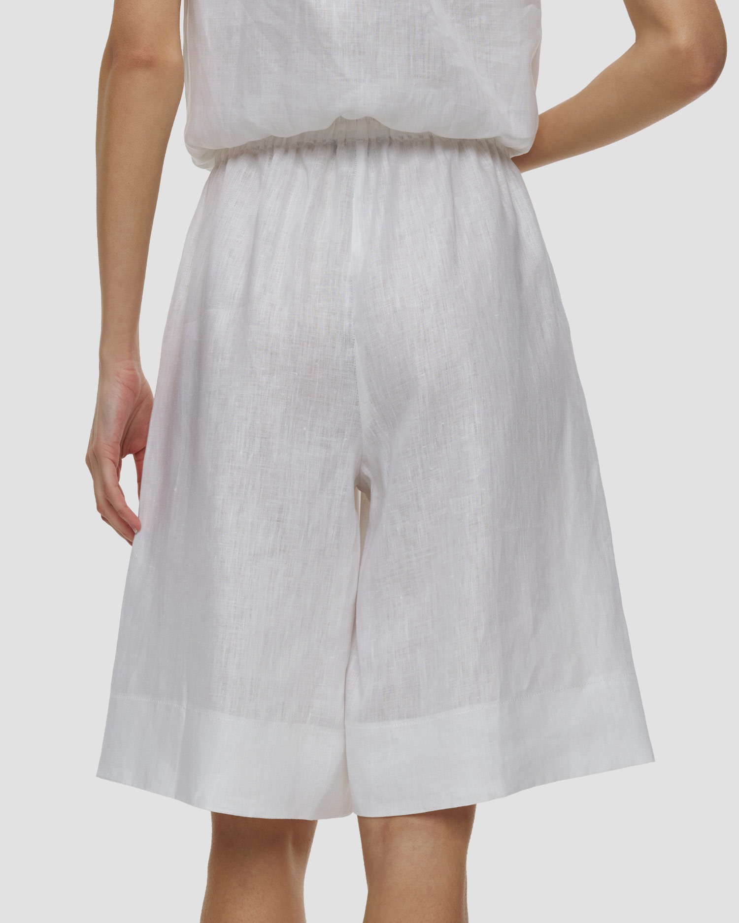 Short bermuda en lin pour femmes Kori
