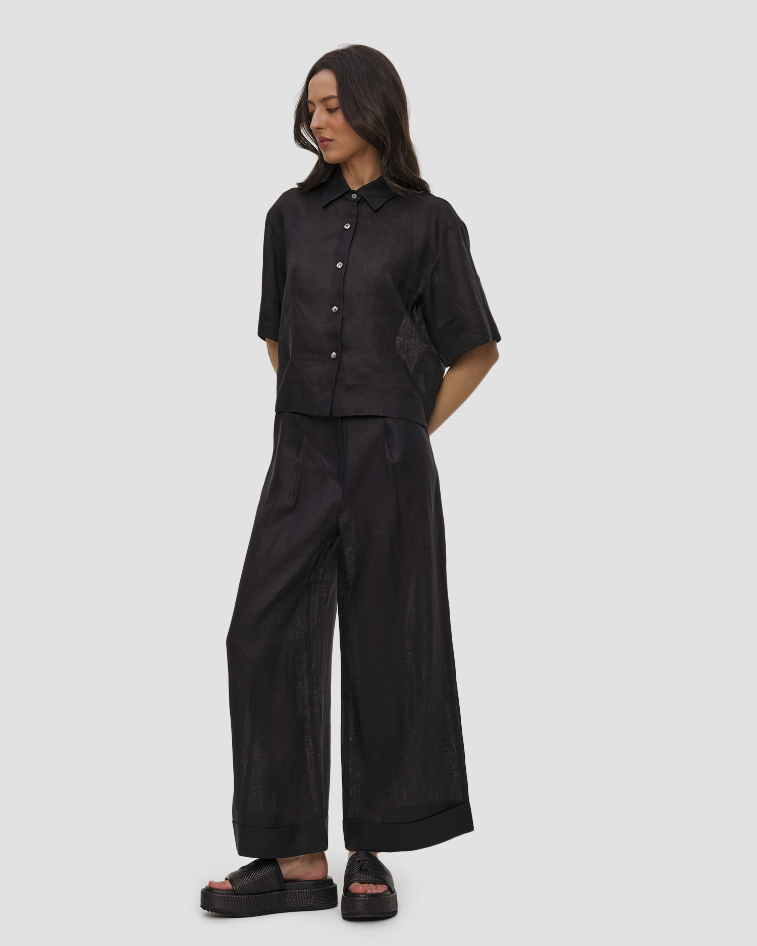 Pantalon en lin pour femmes Kori