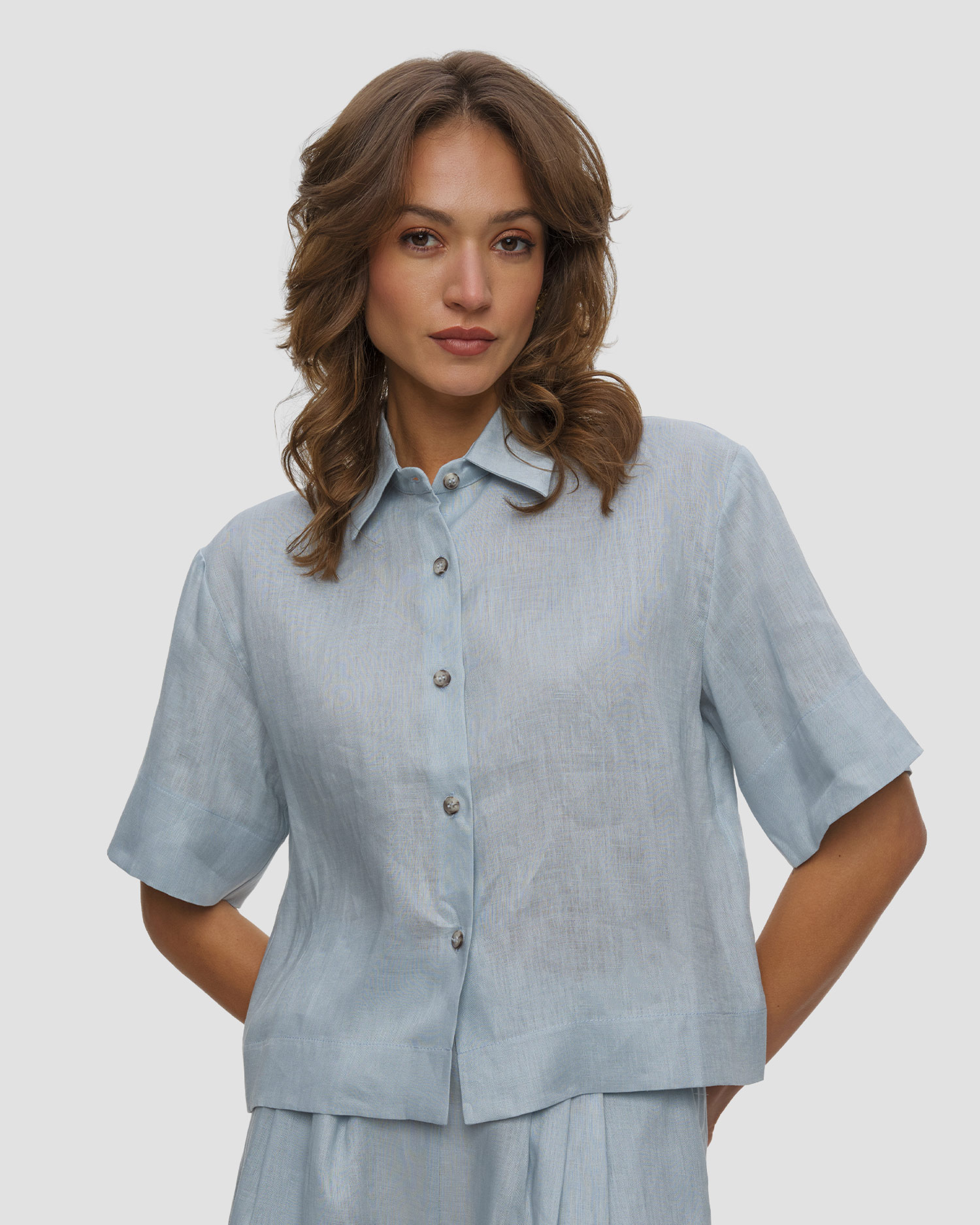 Camicia in lino da donna Kori