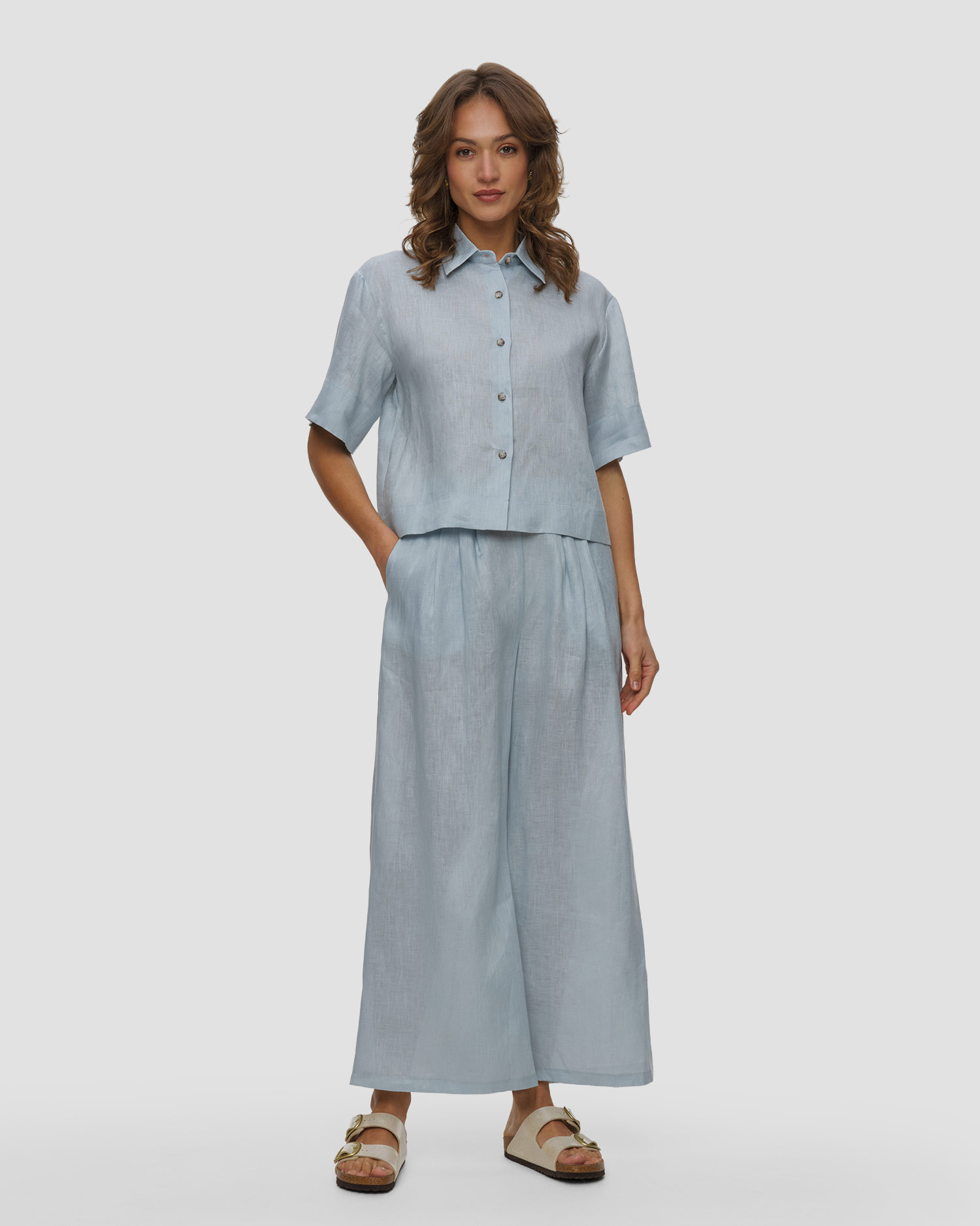 Camicia in lino da donna Kori