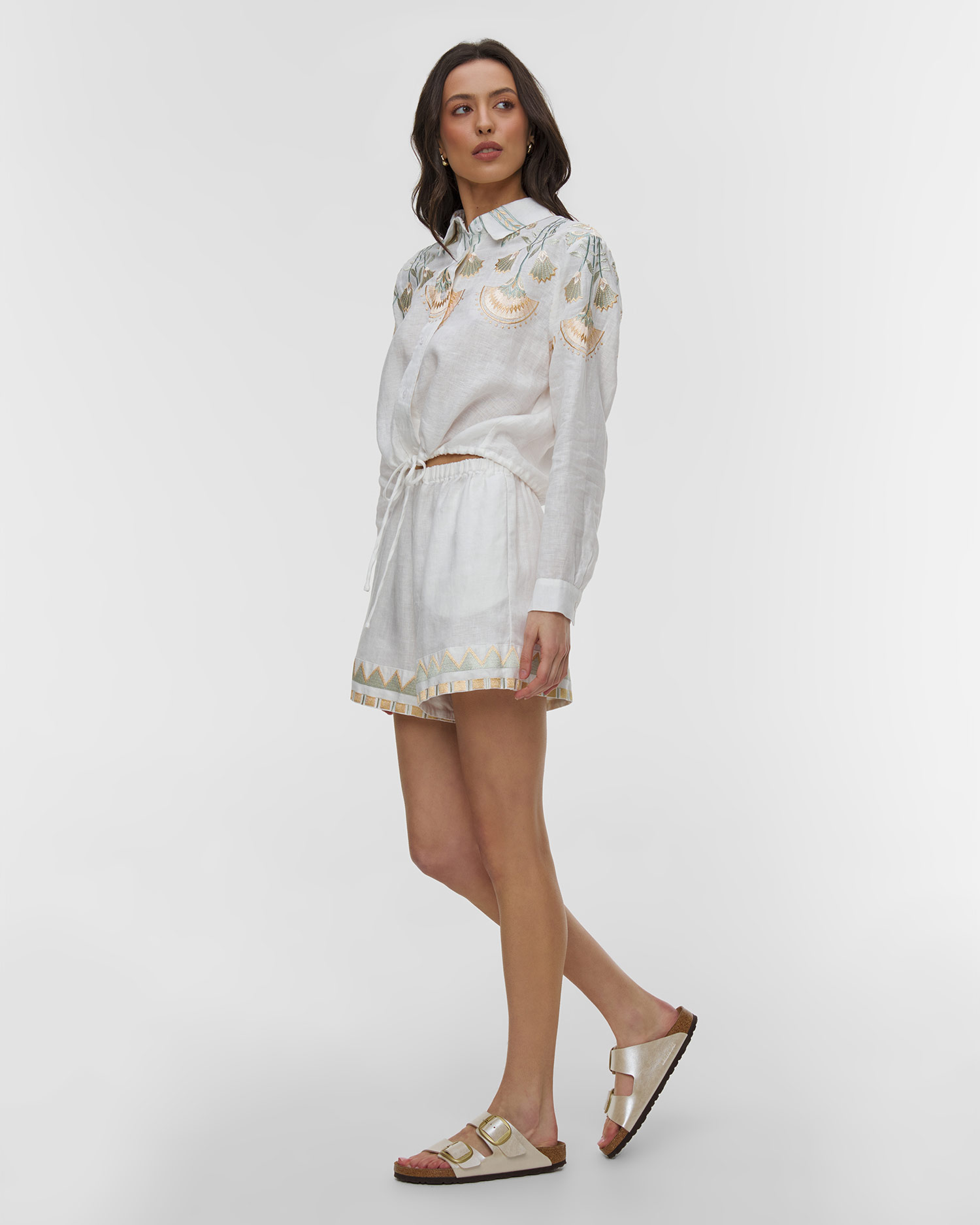 Short en lin pour femmes Kori