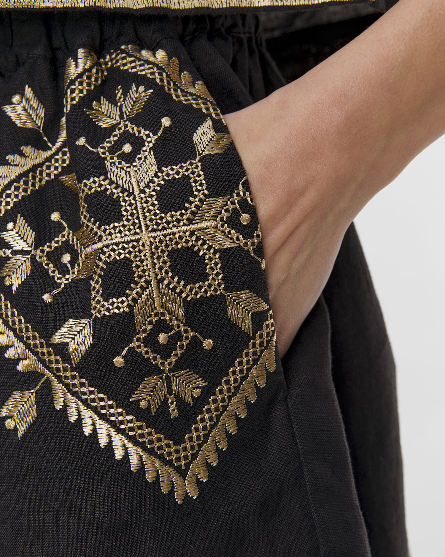 Short en lin pour femmes Kori
