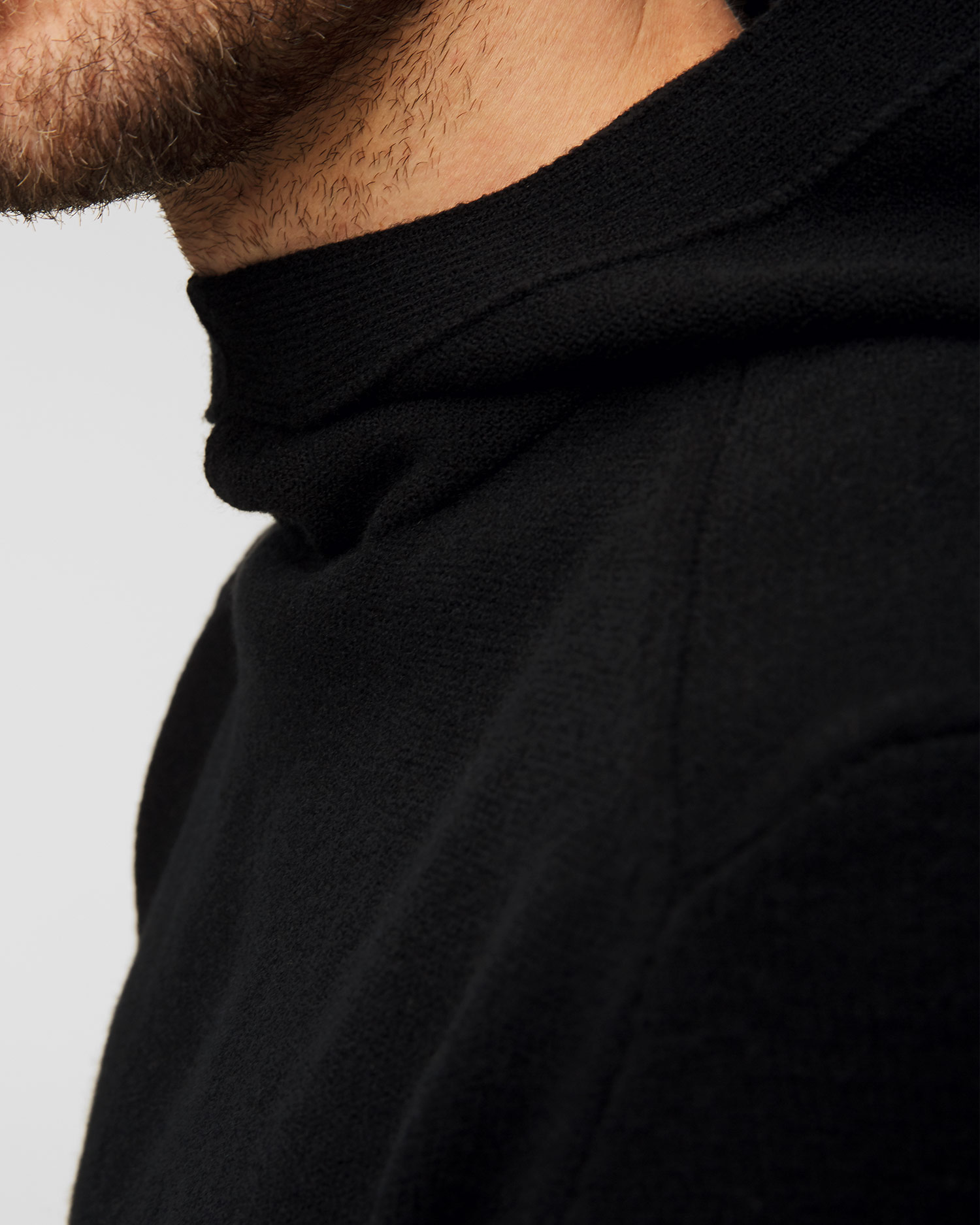 C.P. Company Schwarzes Kapuzensweatshirt aus Wolle für Herren