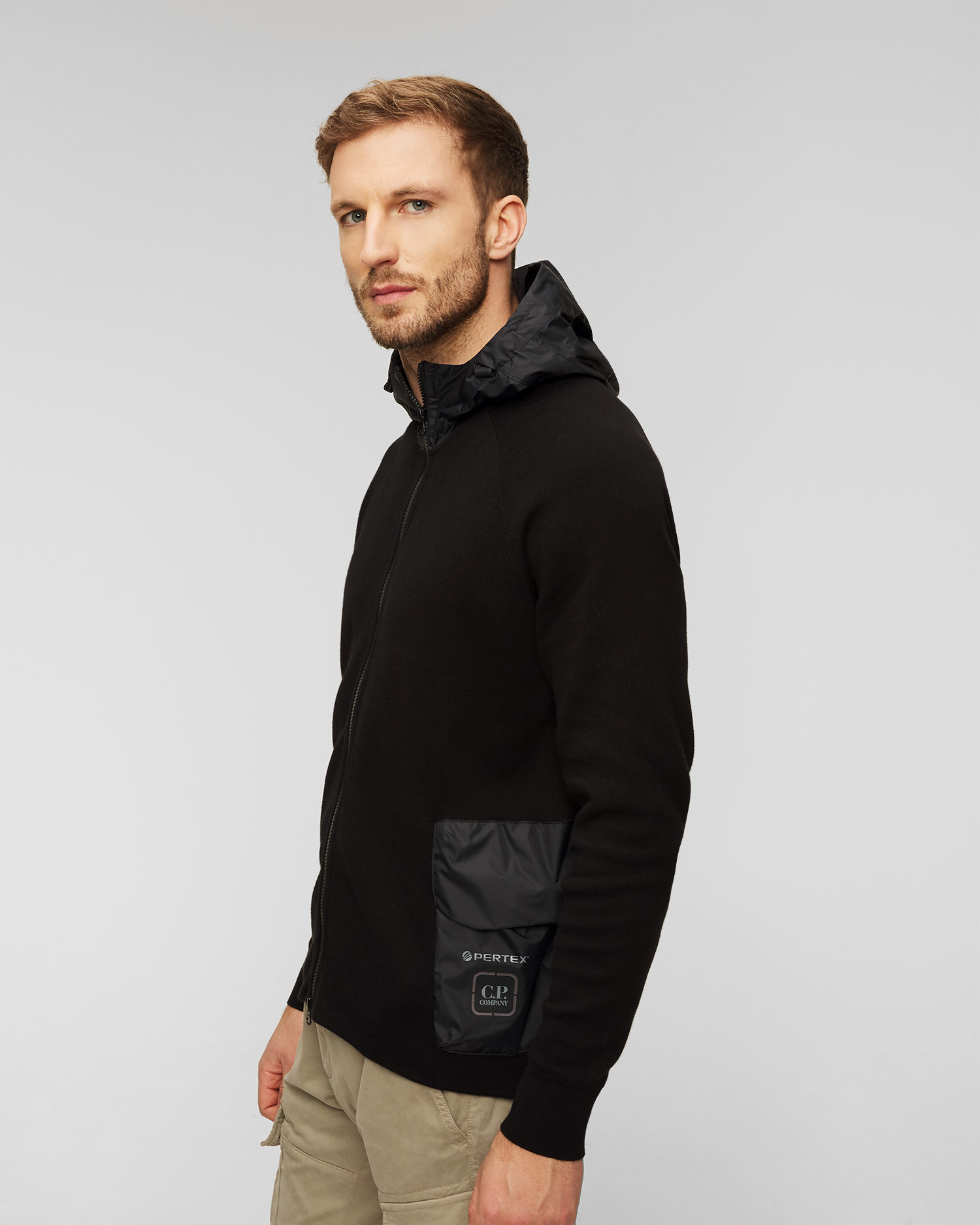 C.P. Company Schwarzer Kapuzenpullover für Herren