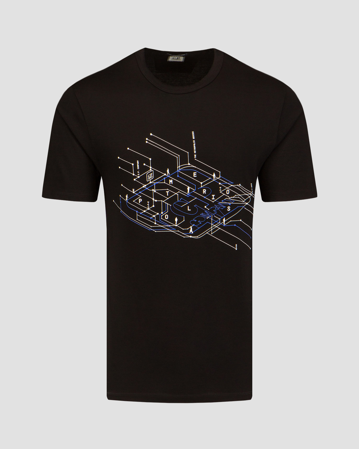 C.P. Company Herren-T-Shirt in Schwarz