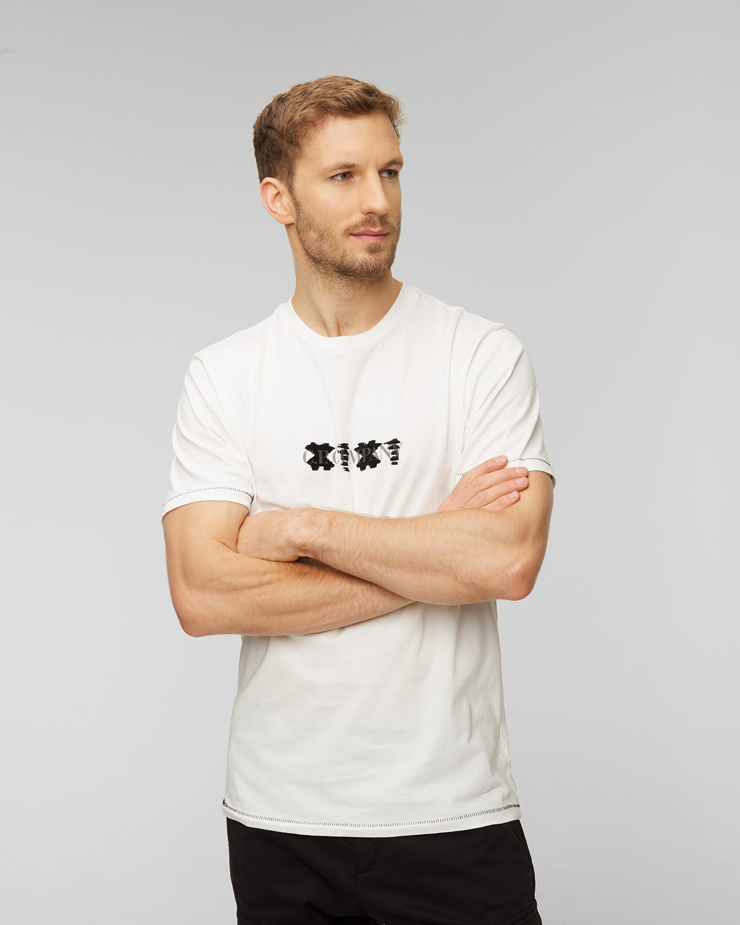 C.P. Company Herren-T-Shirt in Weiß