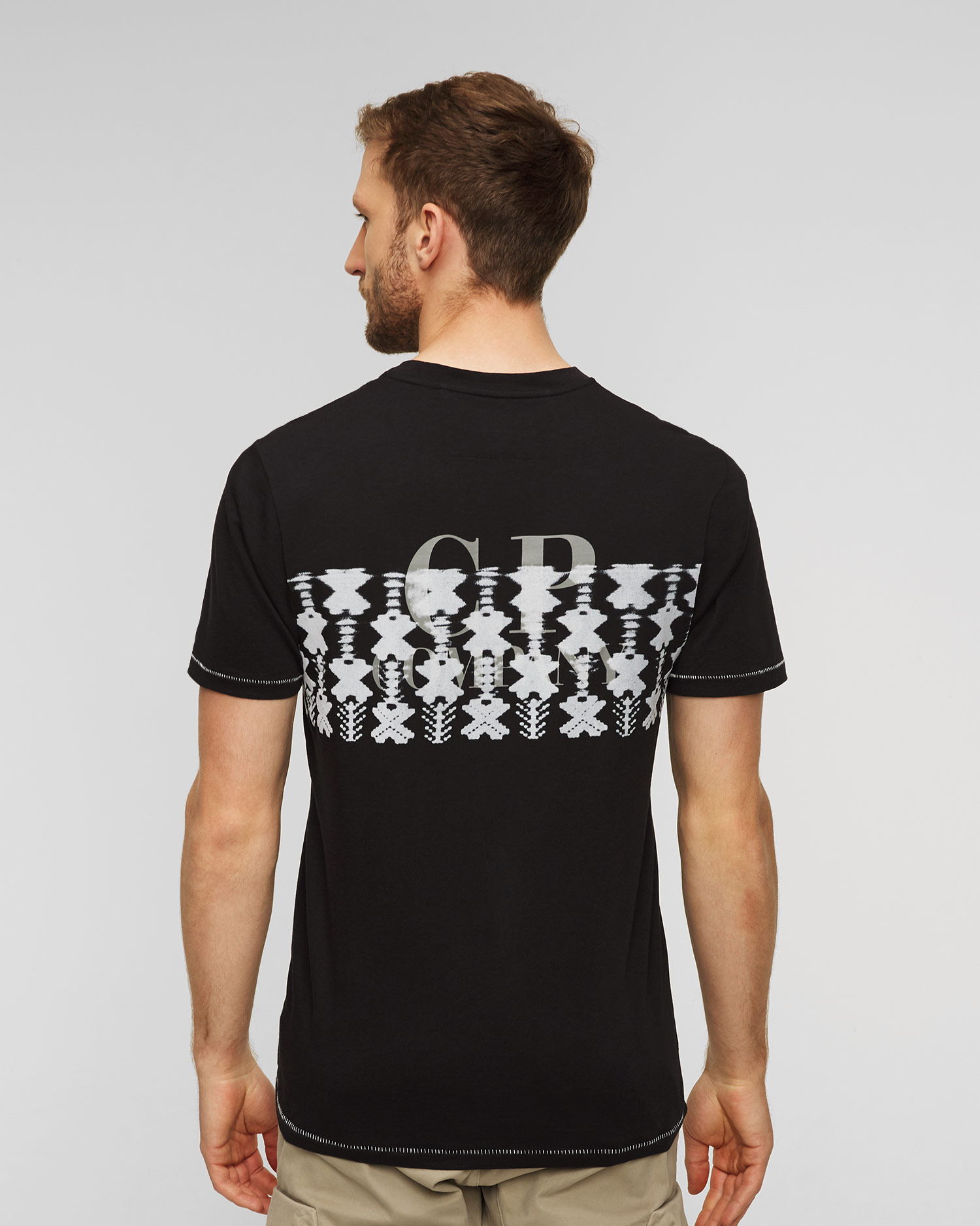 C.P. Company Herren-T-Shirt in Schwarz