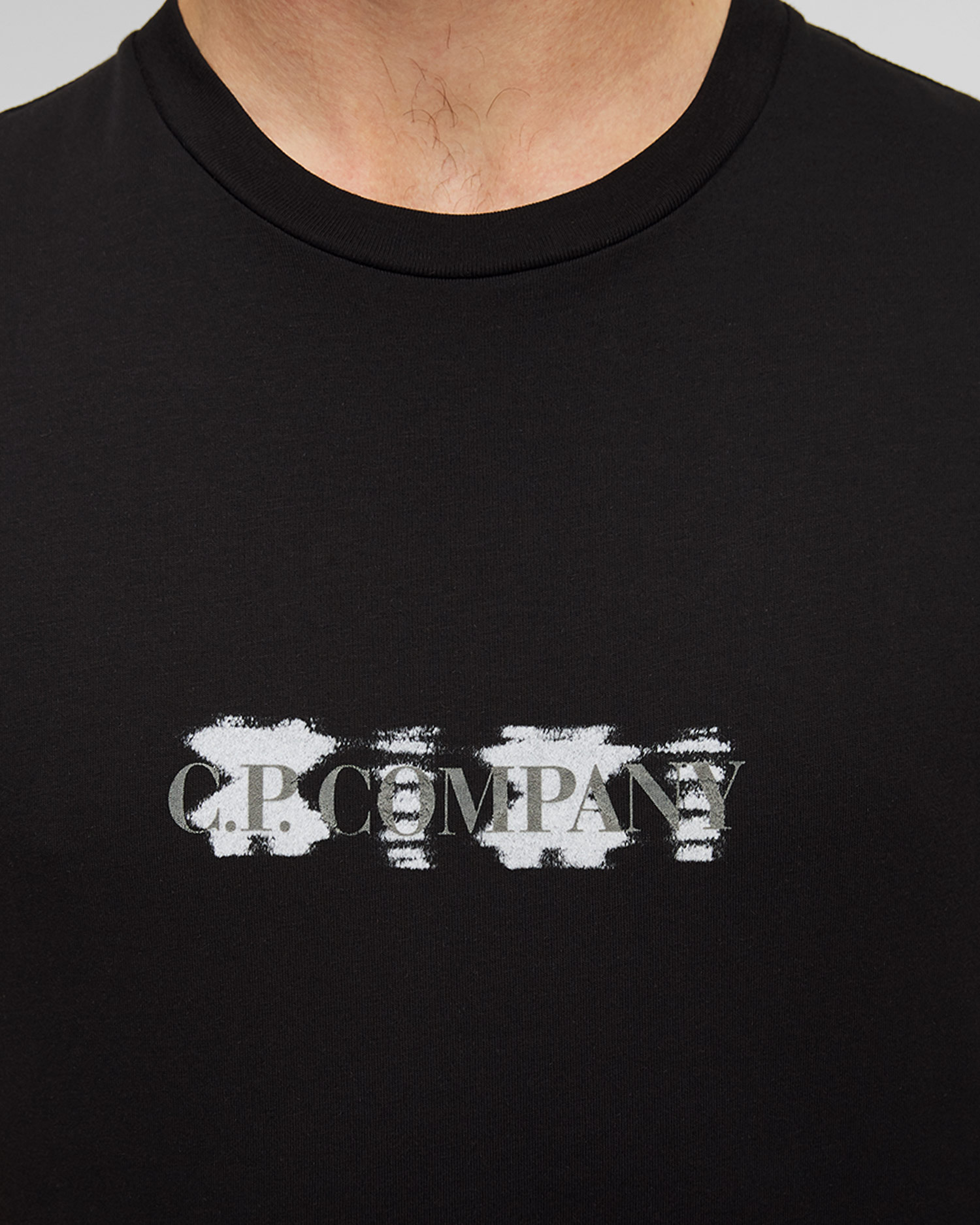 C.P. Company Herren-T-Shirt in Schwarz