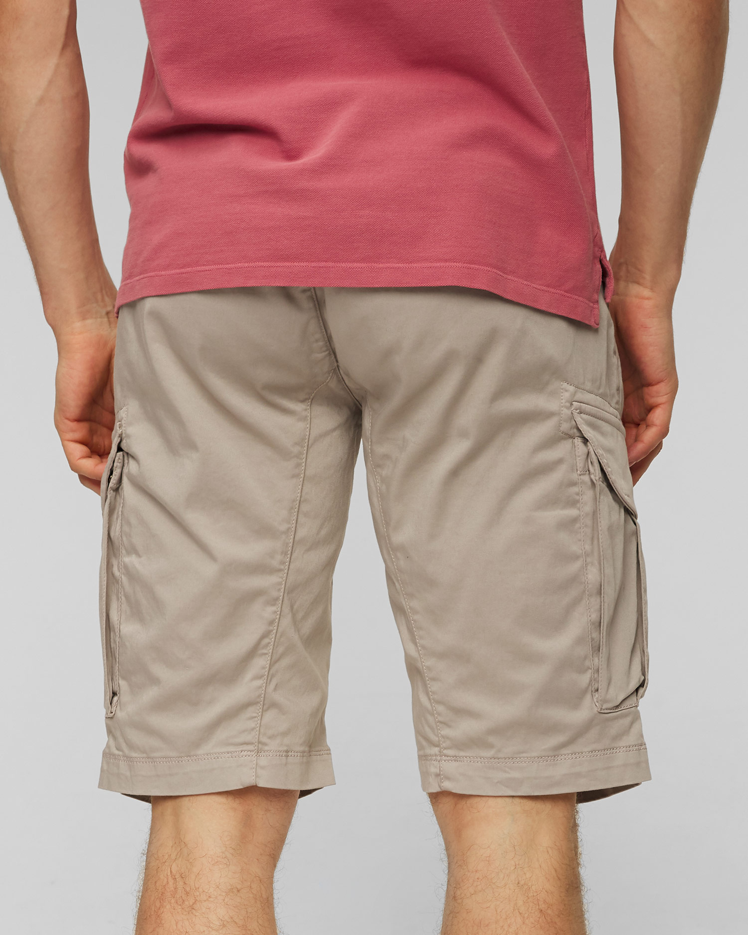 Pantaloni scurți gri pentru bărbați C.P. Company