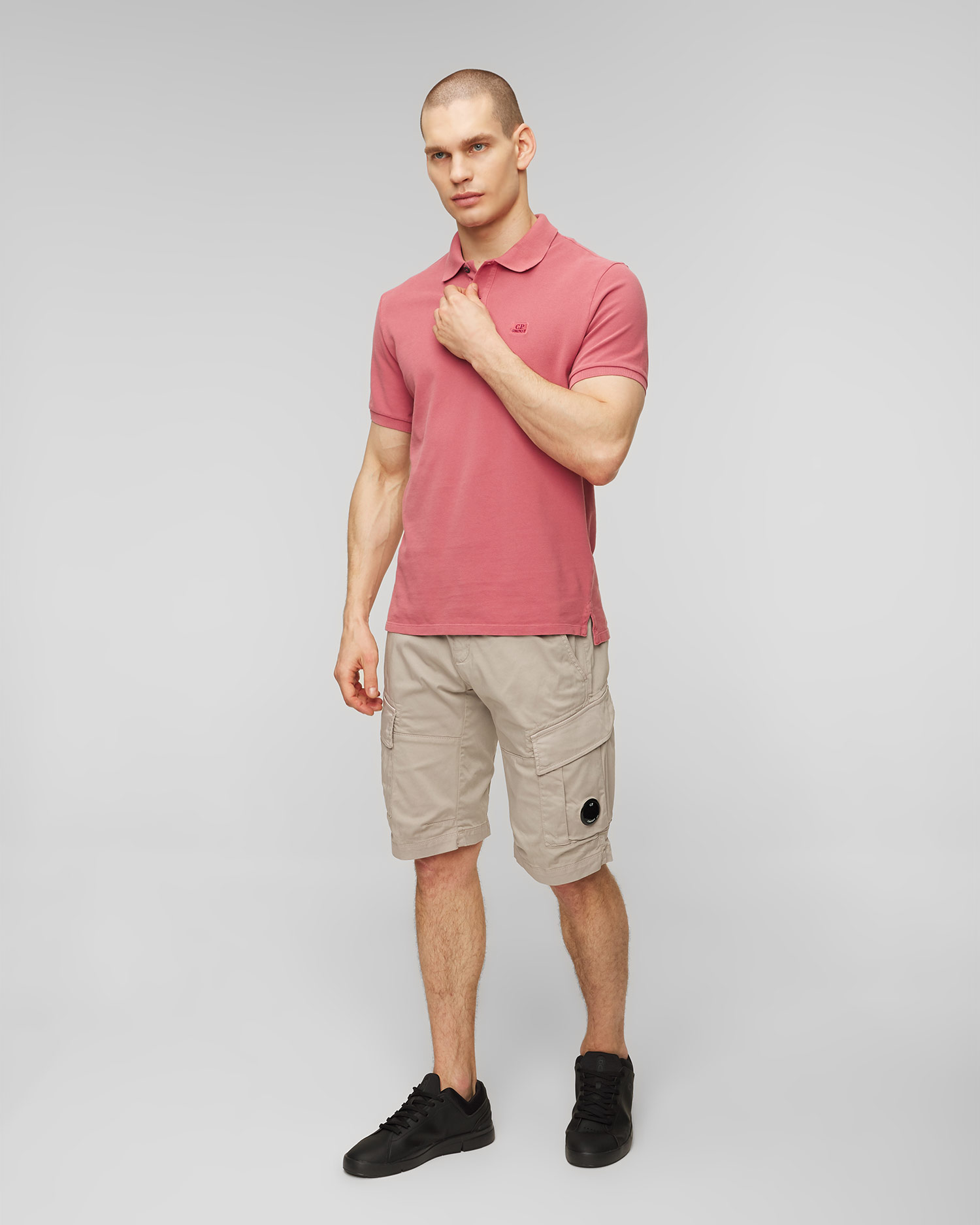 Tricou polo roz pentru bărbați C.P. Company