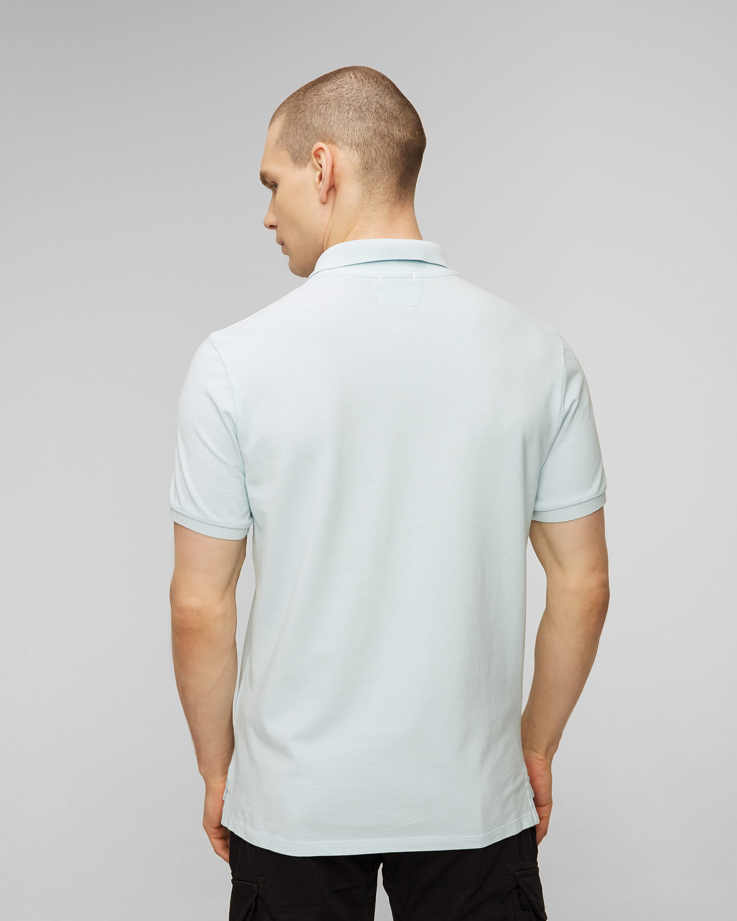 Tricou polo albastru pentru bărbați C.P. Company