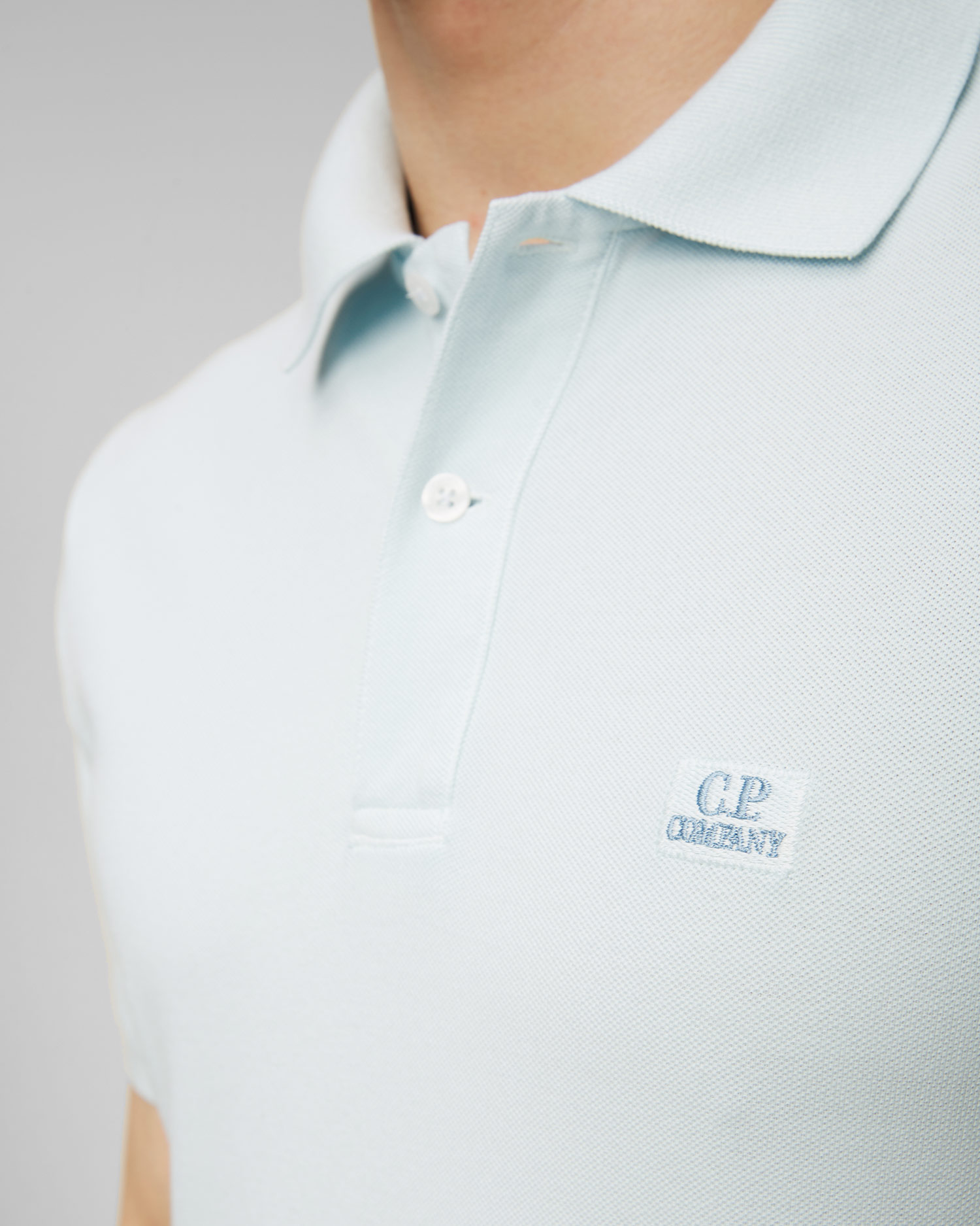 Tricou polo albastru pentru bărbați C.P. Company