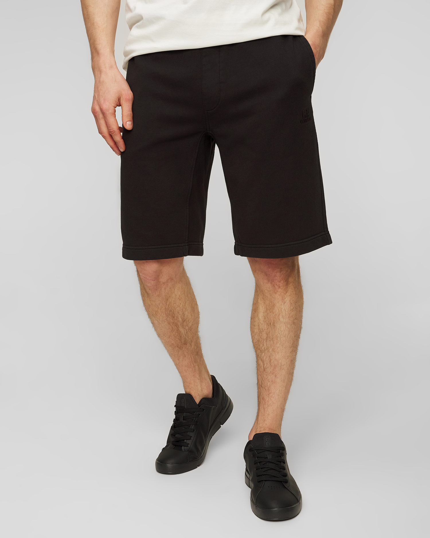 Pantaloni scurți negri pentru bărbați C.P. Company