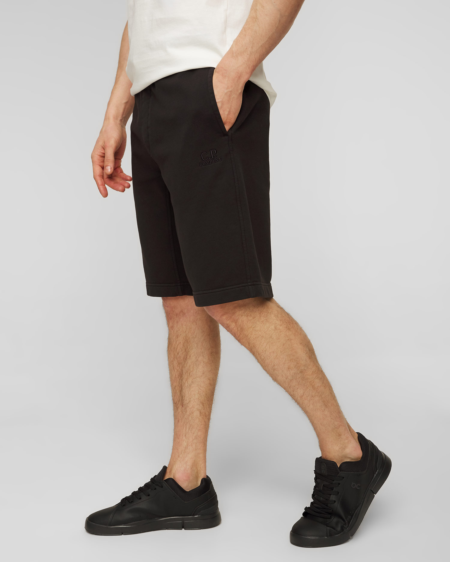 Pantaloni scurți negri pentru bărbați C.P. Company
