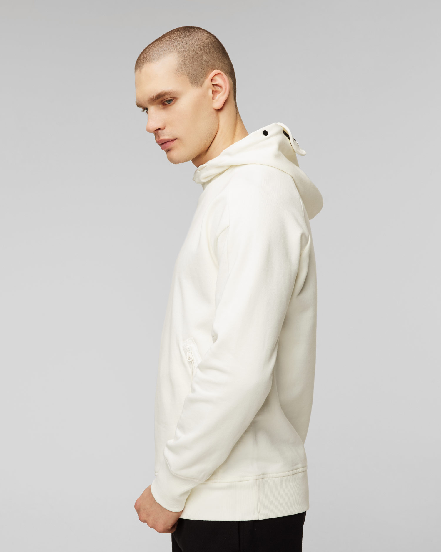 Hanorac alb pentru bărbați C.P. Company