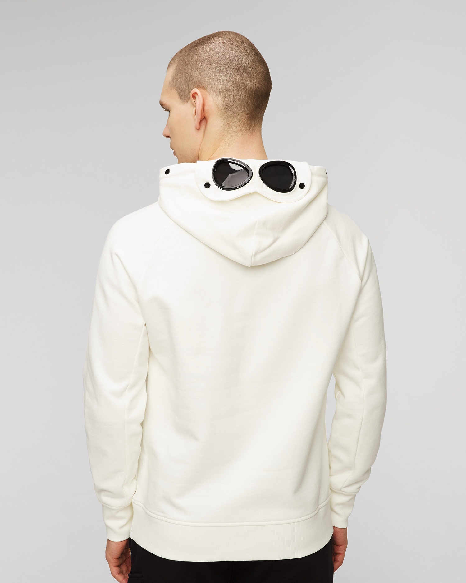 Hanorac alb pentru bărbați C.P. Company