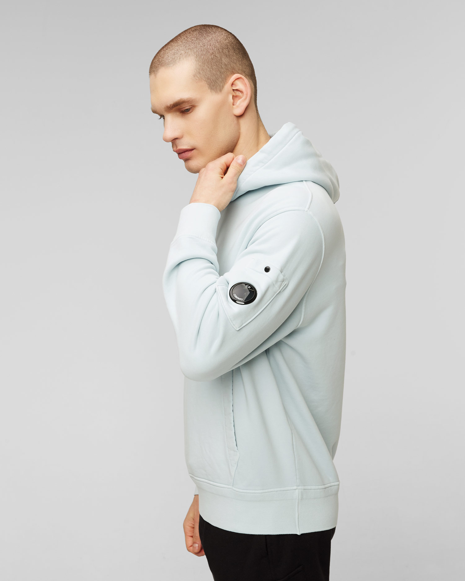 Hanorac cu glugă albastru pentru bărbați C.P. Company