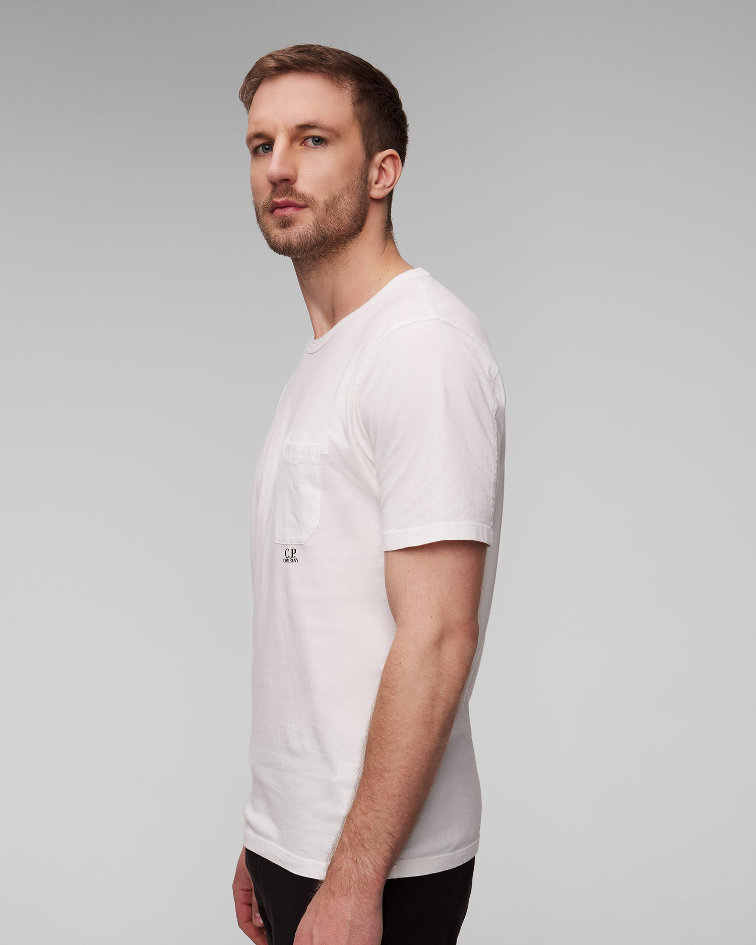 Bílé pánské tričko C.P. Company