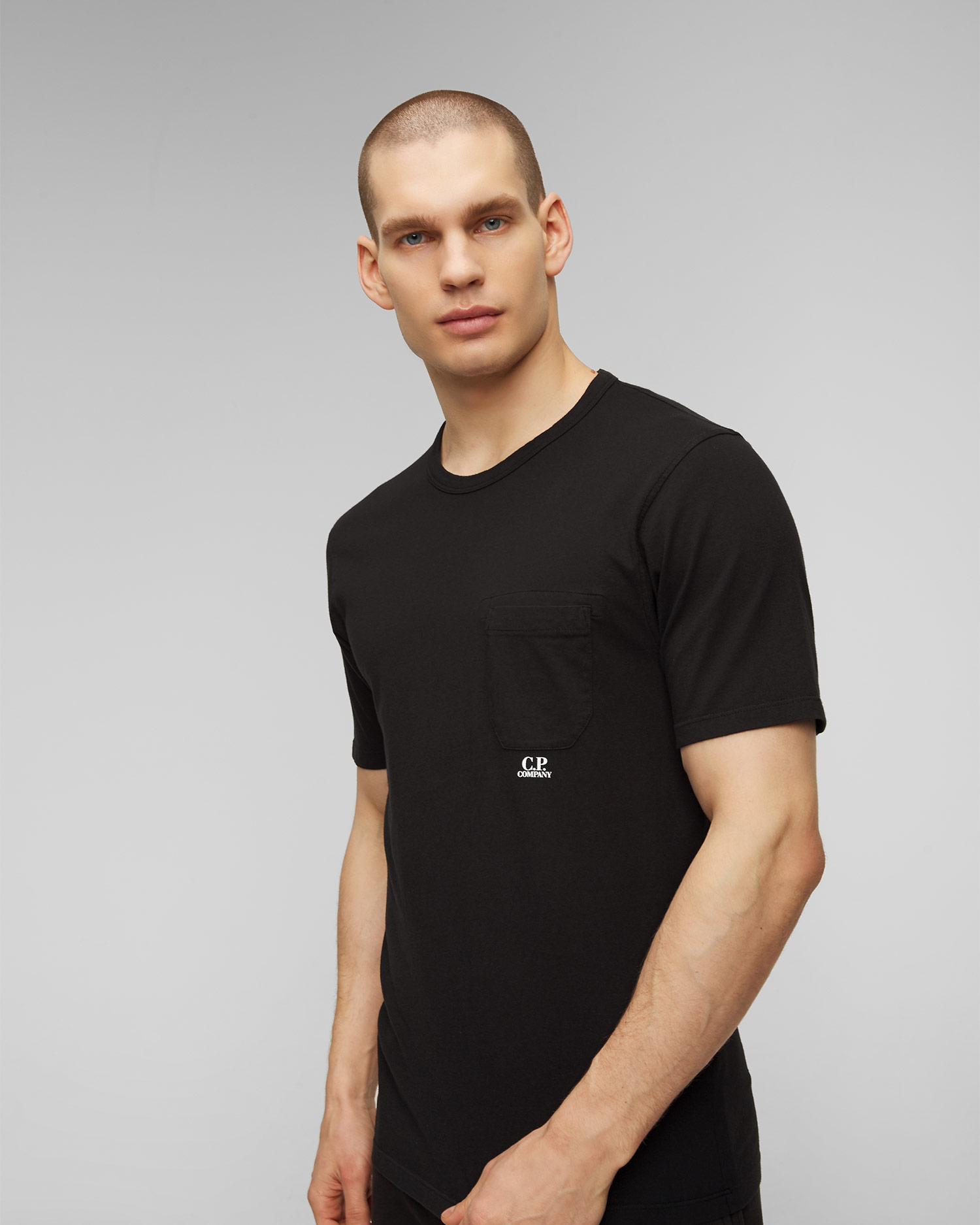 Tricou negru pentru bărbați C.P. Company