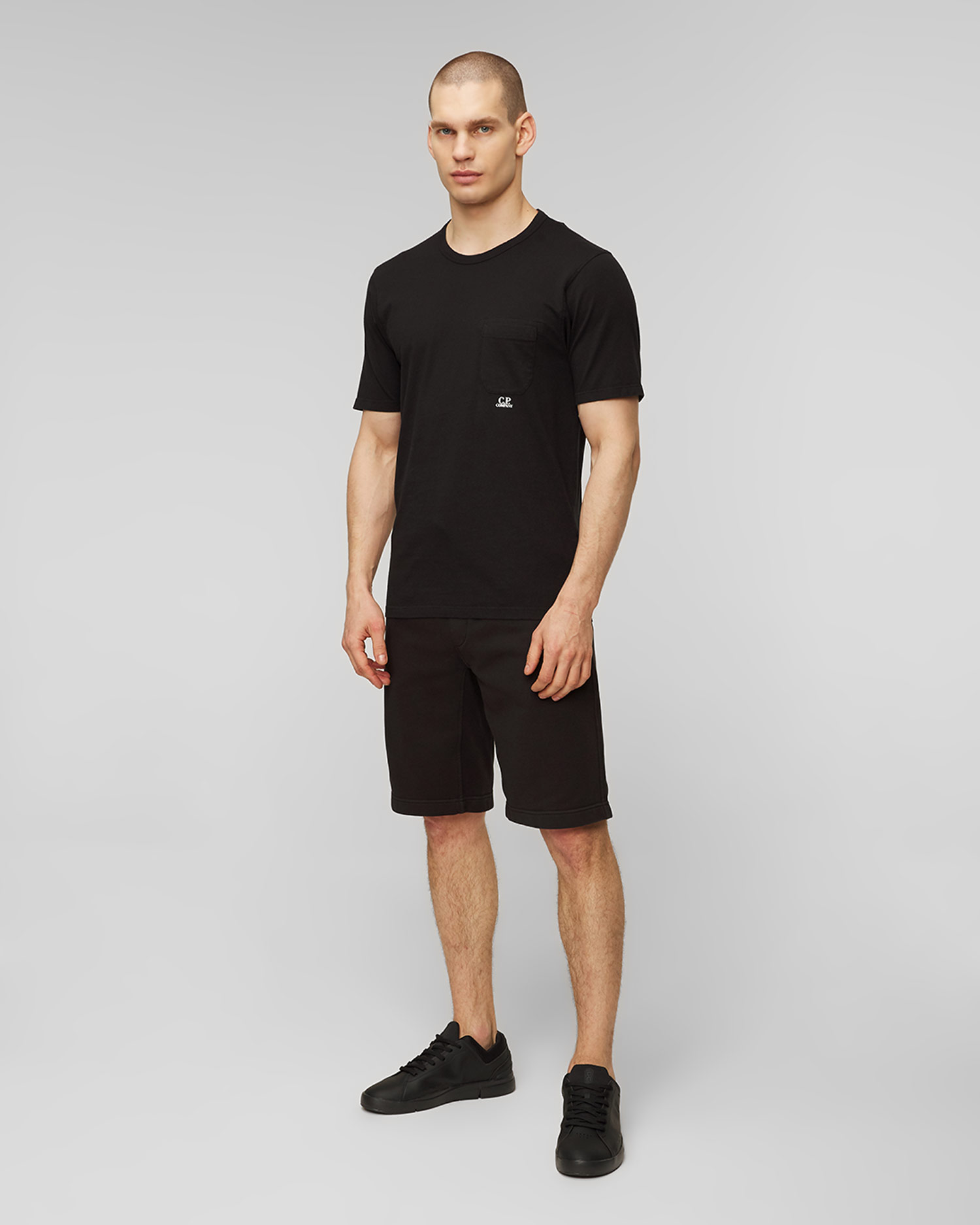 Tricou negru pentru bărbați C.P. Company
