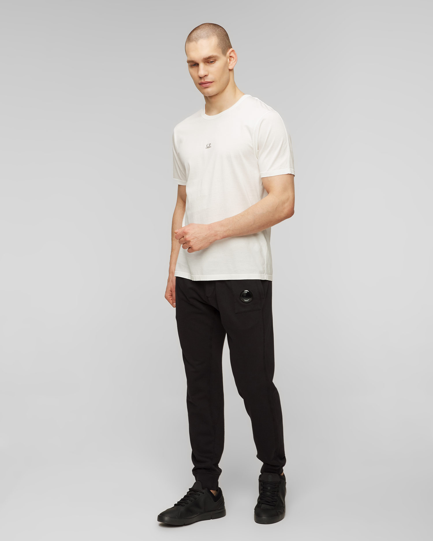 Tricou alb pentru bărbați C.P. Company