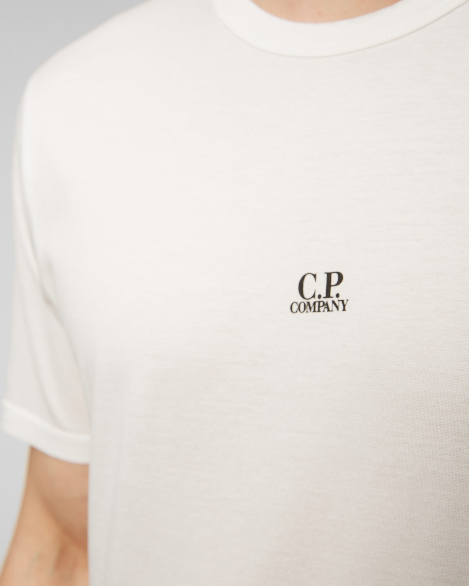 Tricou alb pentru bărbați C.P. Company