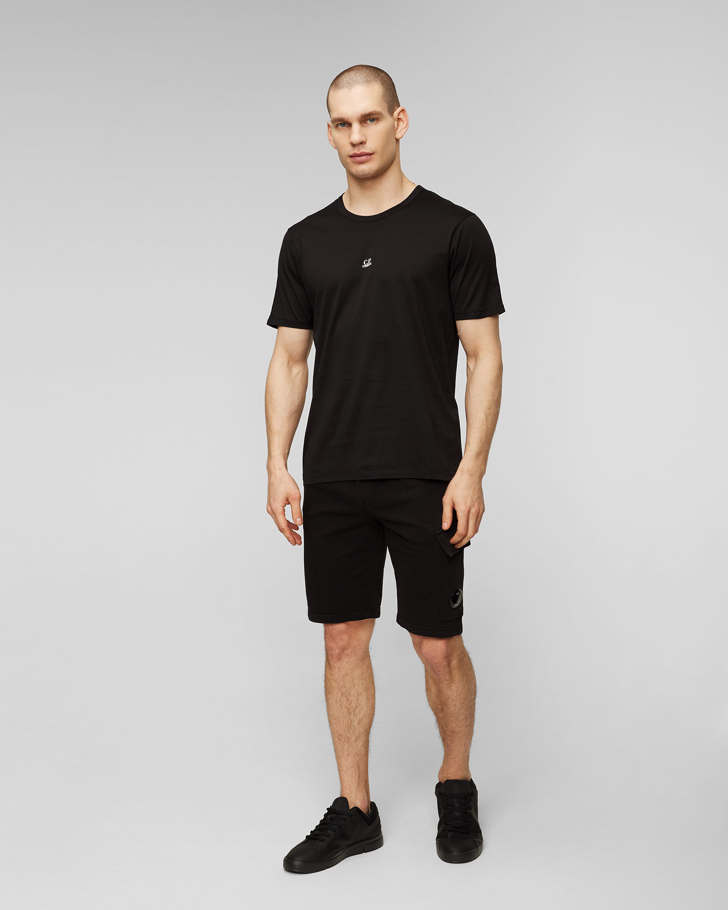 Tricou negru pentru bărbați C.P. Company